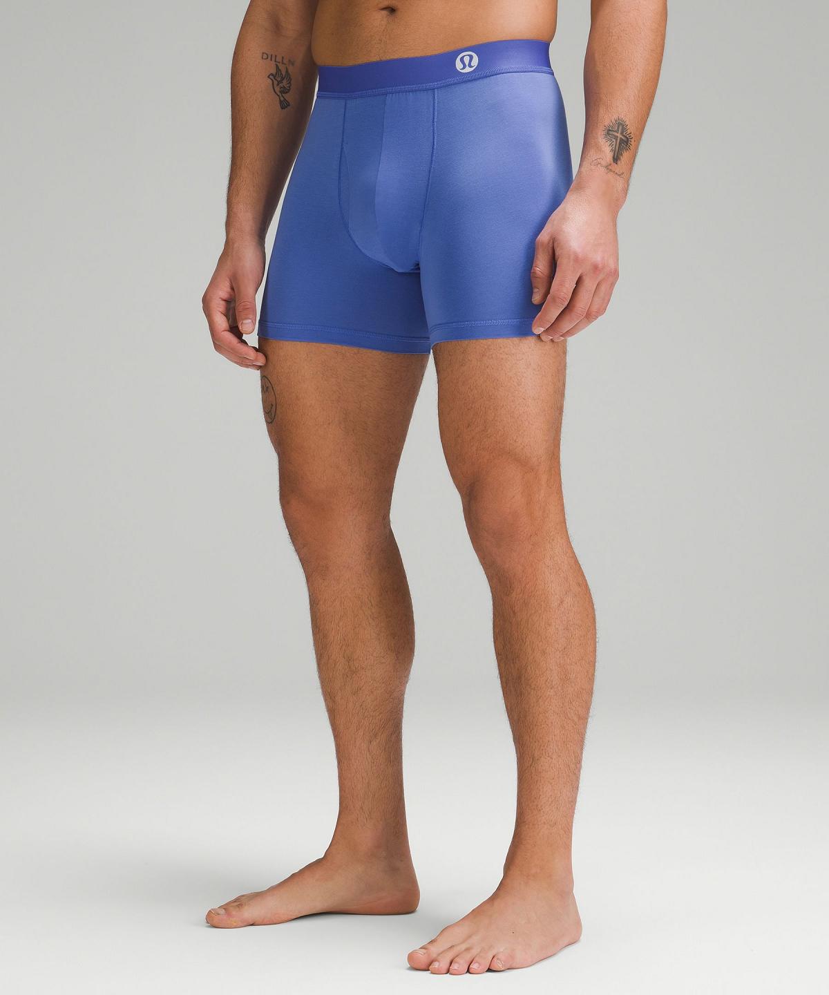 Biancheria Intima Uomo Lululemon Always In Motion Boxer with Fly 5" Nere Grigie Blu Marino | IT_LuLu31448