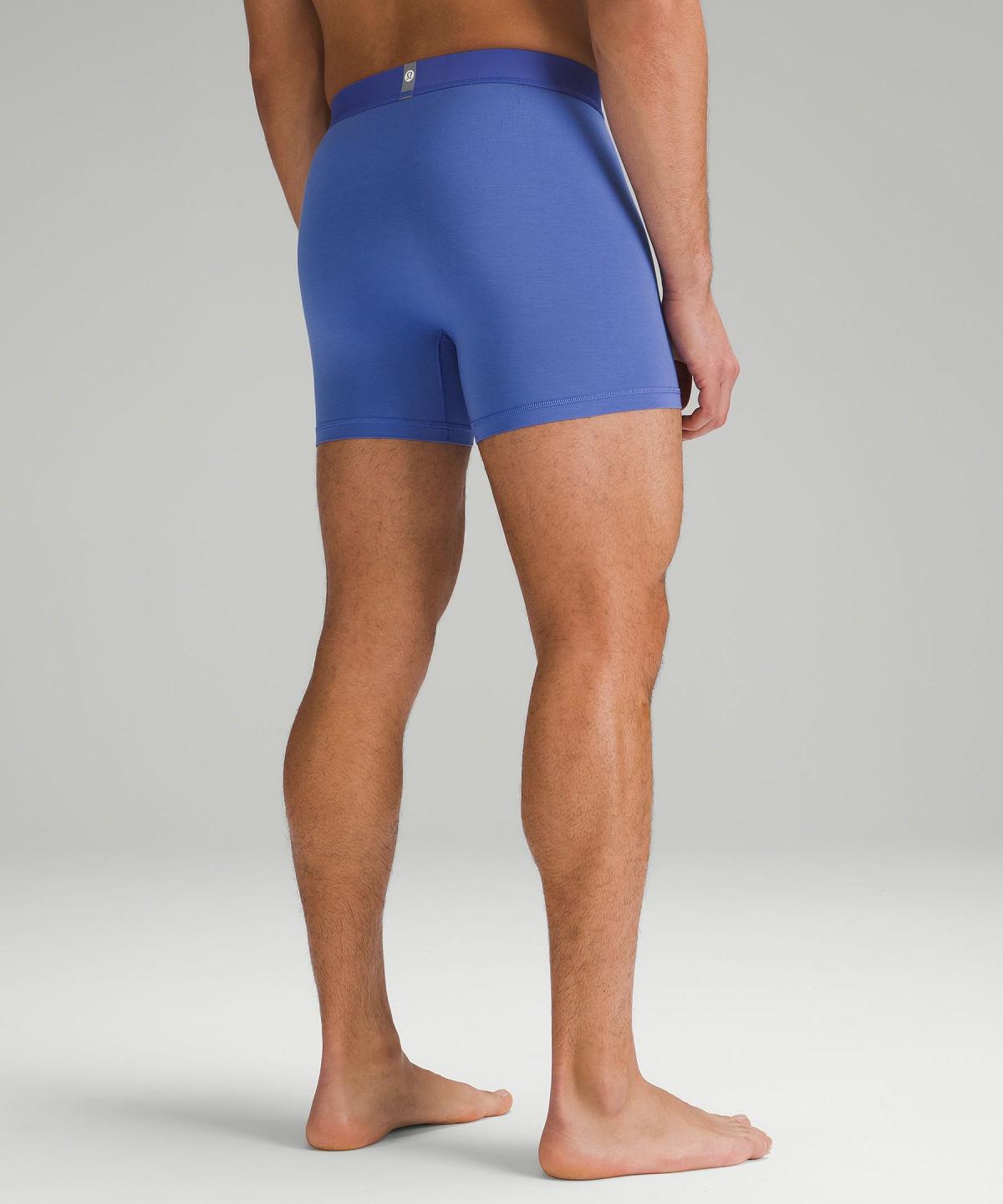 Biancheria Intima Uomo Lululemon Always In Motion Boxer with Fly 5" Nere Grigie Blu Marino | IT_LuLu31448