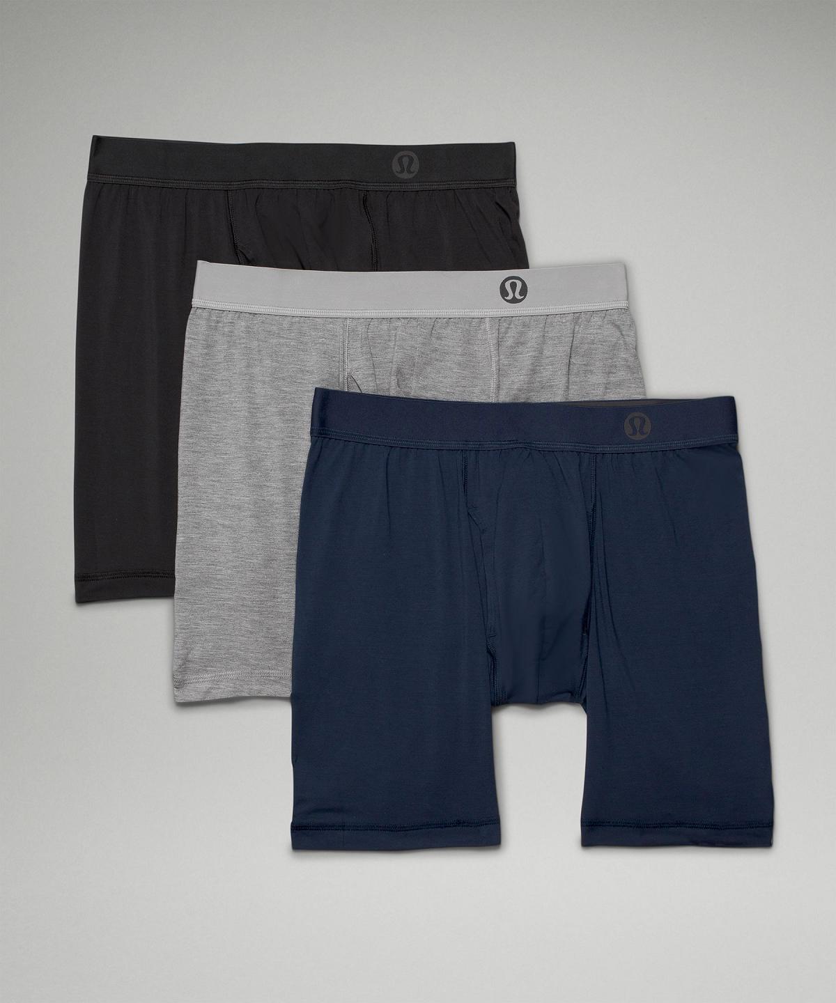 Biancheria Intima Uomo Lululemon Always In Motion Long Boxer with Fly 7" Nere Grigie Blu Marino | IT_LuLu16907