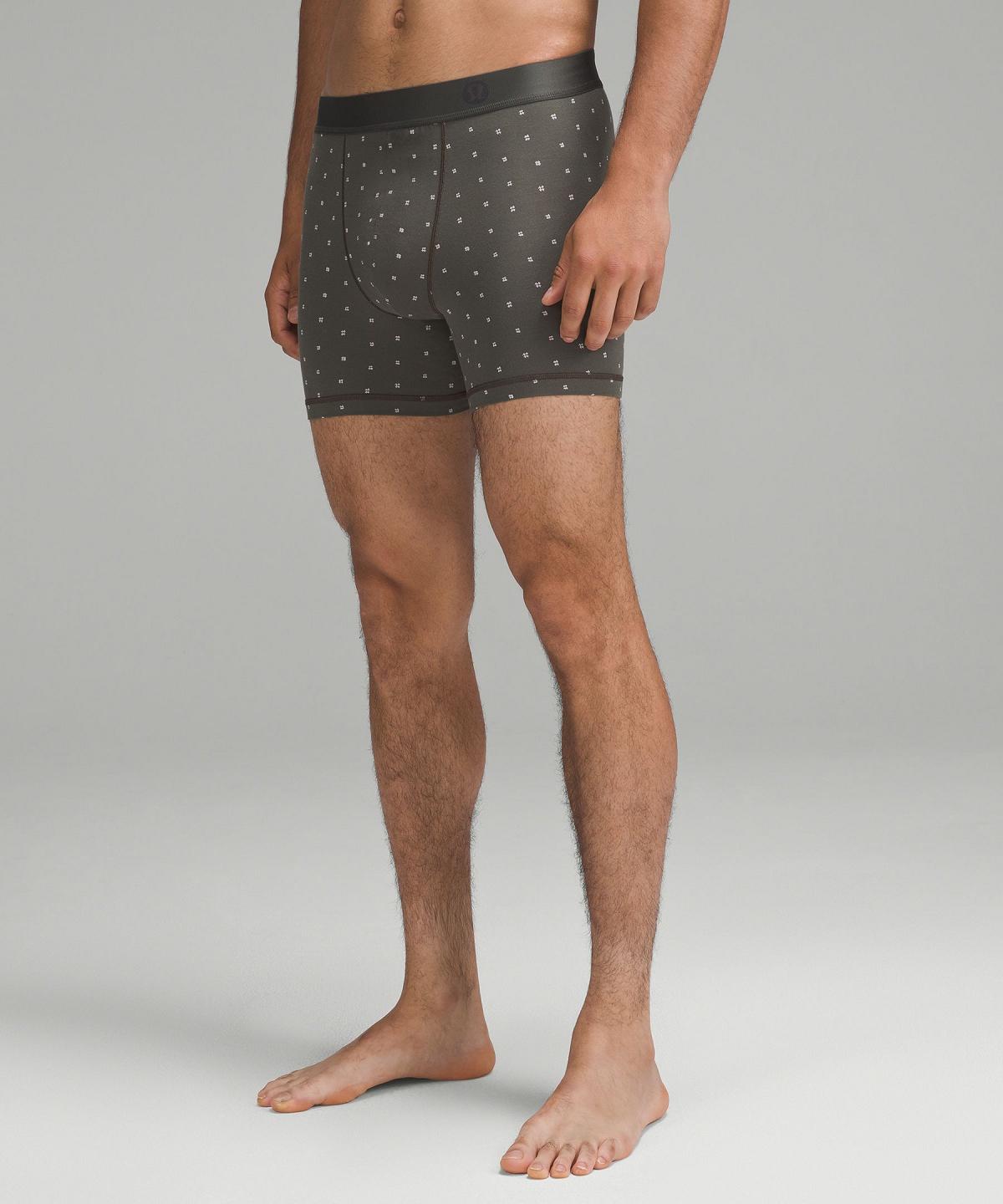 Biancheria Intima Uomo Lululemon Always In Motion Boxer 5" Beige Marroni Grigie | IT_LuLu70359