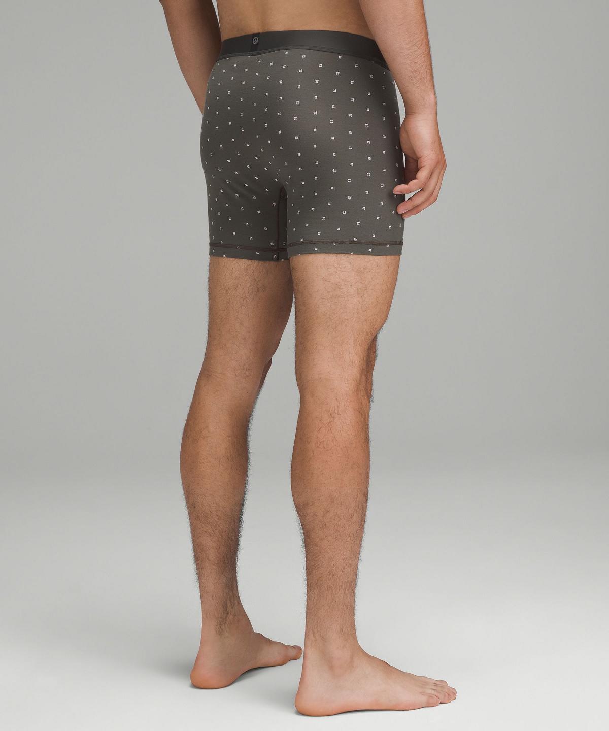 Biancheria Intima Uomo Lululemon Always In Motion Boxer 5" Beige Marroni Grigie | IT_LuLu70359