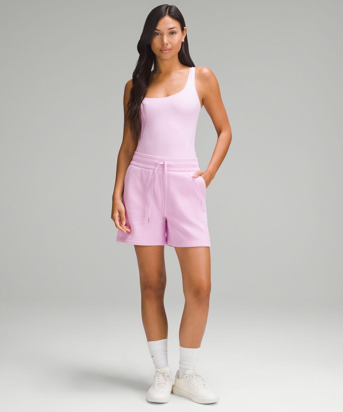 Body Donna Lululemon Wundermost Ultra-Soft Nulu Square-Neck Sleeveless Rosa | IT_LuLu19947