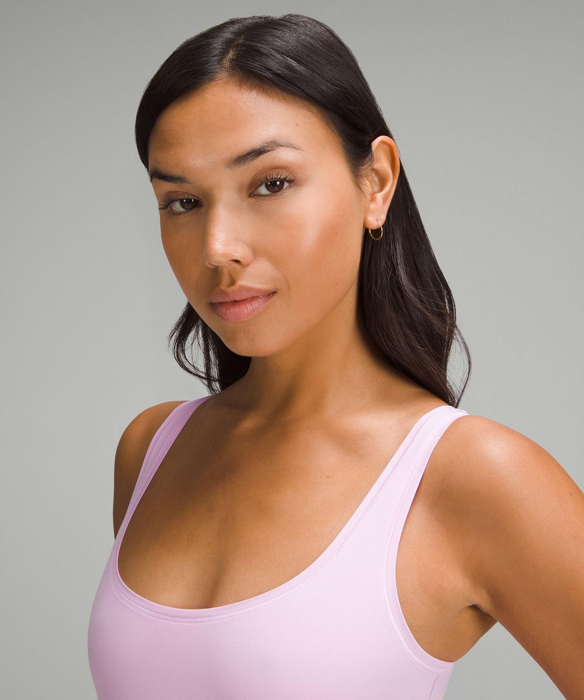 Body Donna Lululemon Wundermost Ultra-Soft Nulu Square-Neck Sleeveless Rosa | IT_LuLu19947