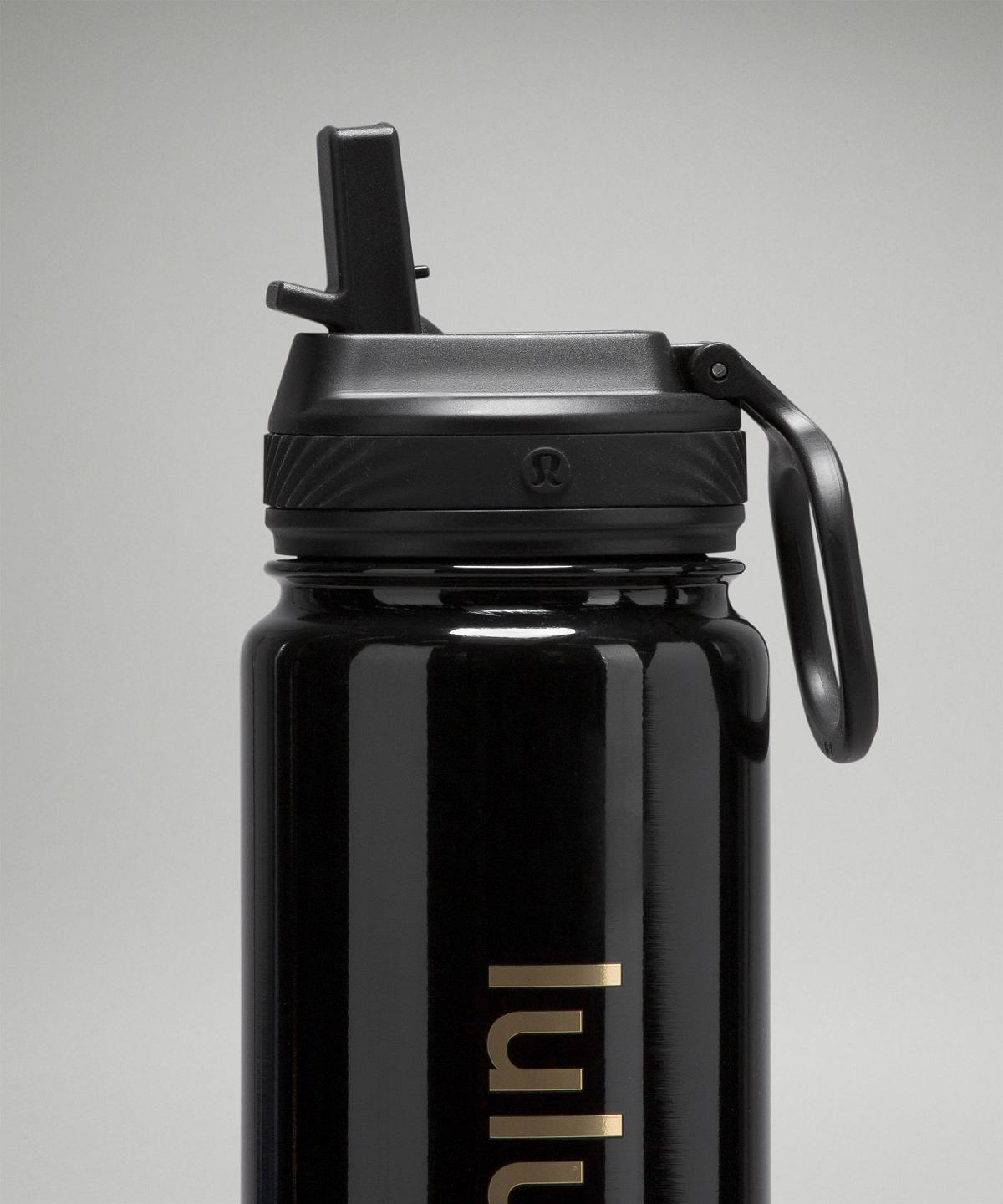 Bottiglie d'acqua Uomo Lululemon Back to Life Sport Bottle 24oz Straw Lid Nere | IT_LuLu46701