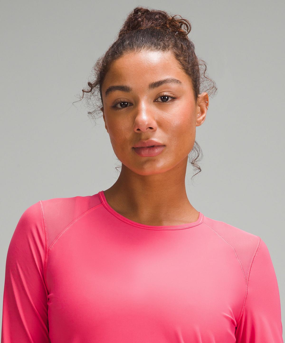 Camicia A Maniche Lunghe Donna Lululemon Sculpt Rosa | IT_LuLu60969