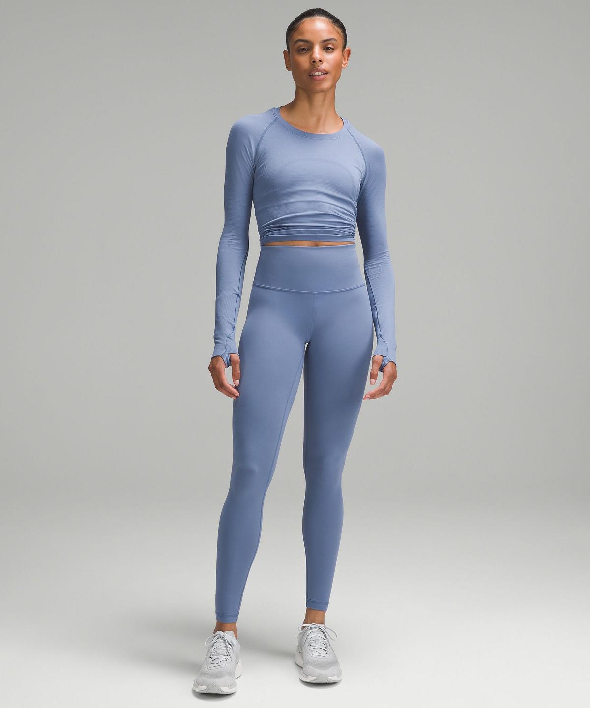 Camicia A Maniche Lunghe Donna Lululemon Swiftly Tech 2.0 Blu | IT_LuLu87906