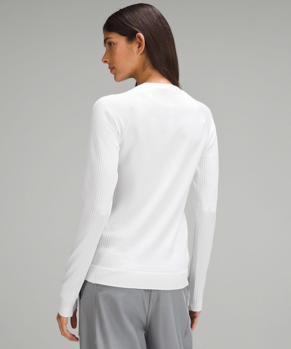 Camicia A Maniche Lunghe Donna Lululemon Rest Less Pullover Bianche | IT_LuLu62983