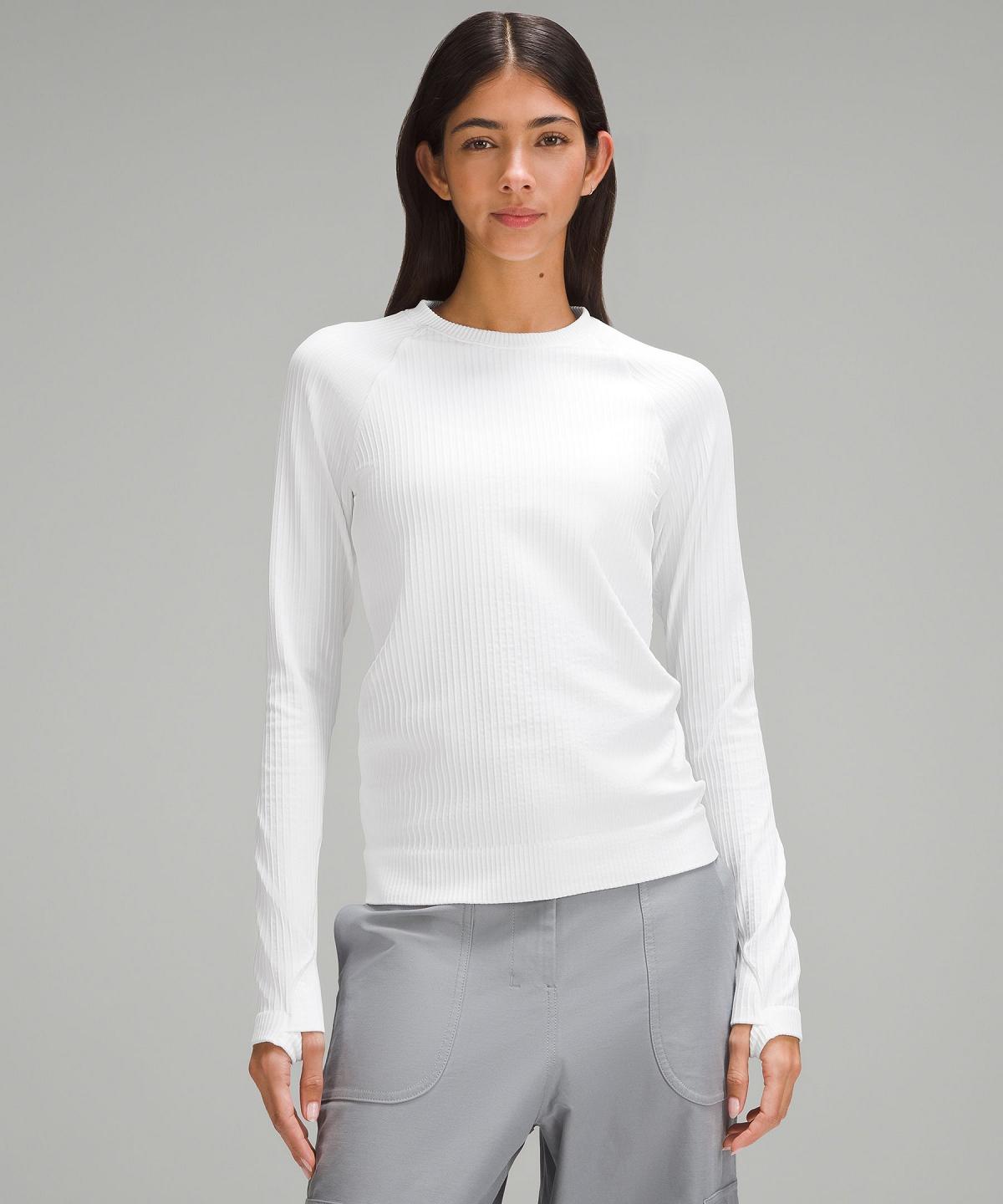 Camicia A Maniche Lunghe Donna Lululemon Rest Less Pullover Bianche | IT_LuLu62983