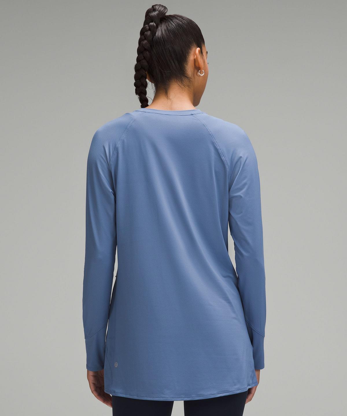 Camicia A Maniche Lunghe Donna Lululemon Abrasion-Resistant High-Coverage Blu | IT_LuLu93551