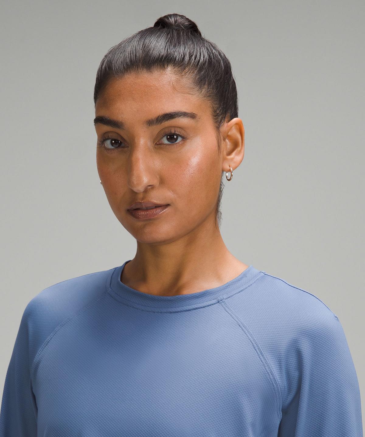 Camicia A Maniche Lunghe Donna Lululemon Abrasion-Resistant High-Coverage Blu | IT_LuLu93551