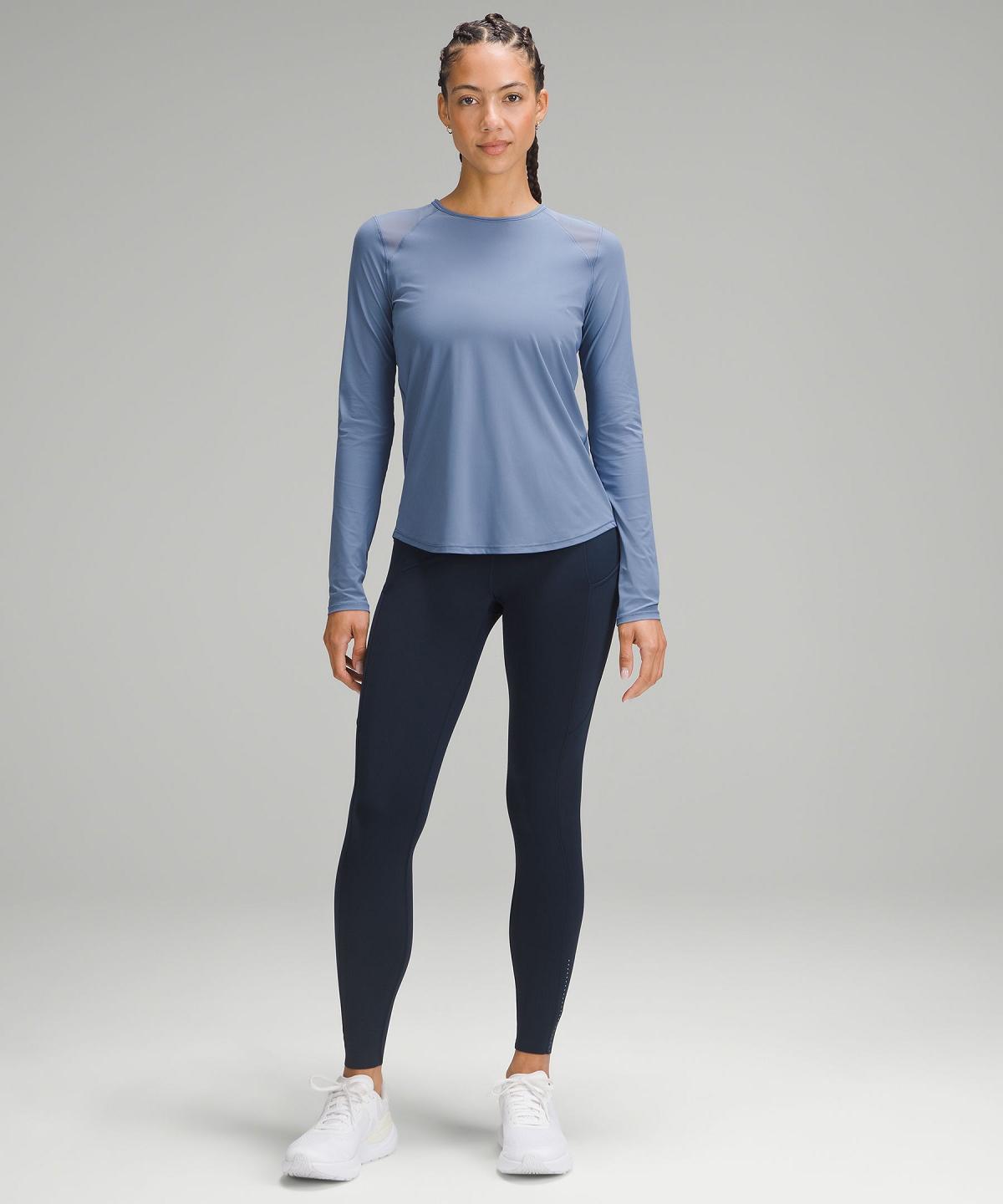 Camicia A Maniche Lunghe Donna Lululemon Sculpt Blu | IT_LuLu15711