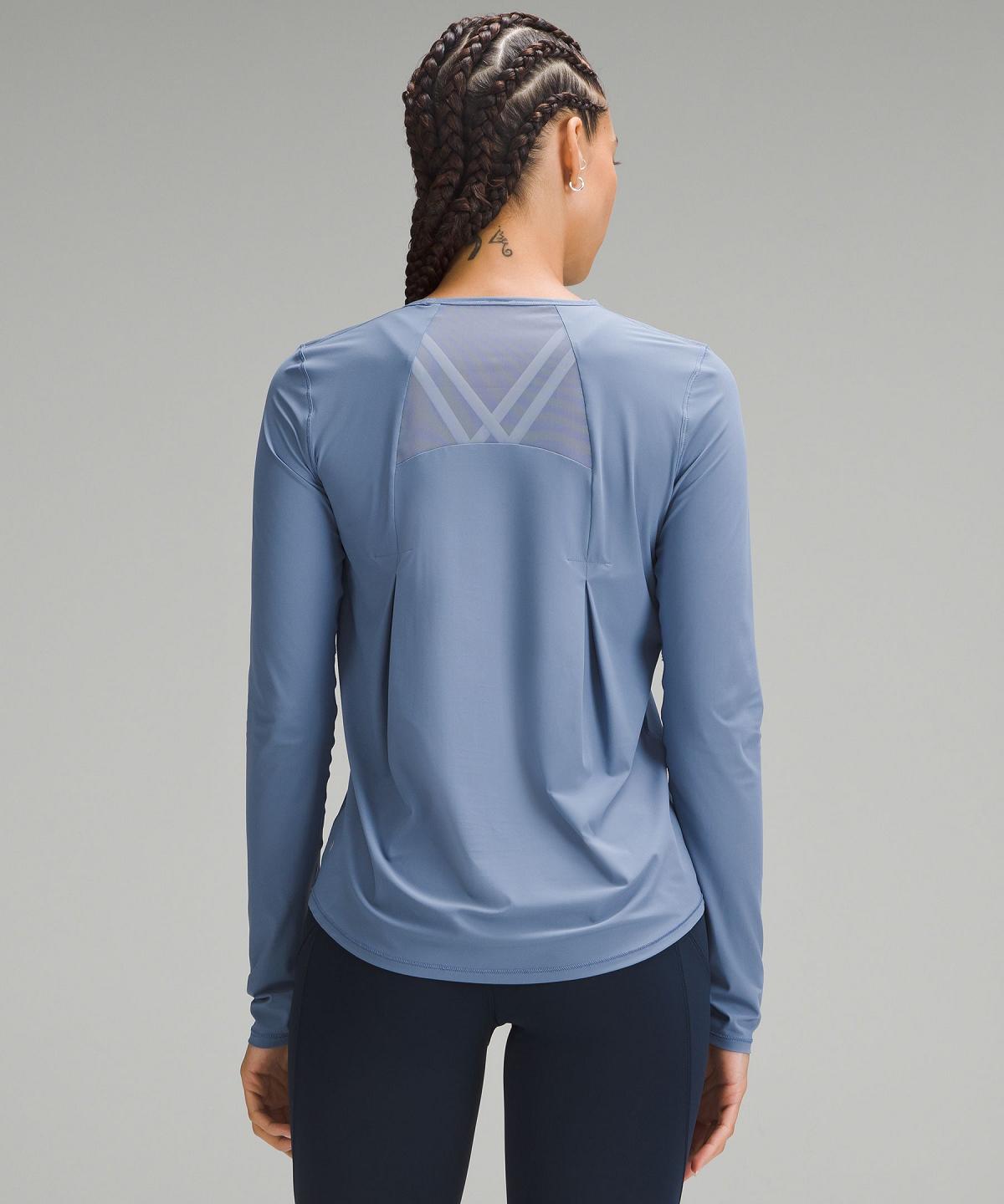 Camicia A Maniche Lunghe Donna Lululemon Sculpt Blu | IT_LuLu15711