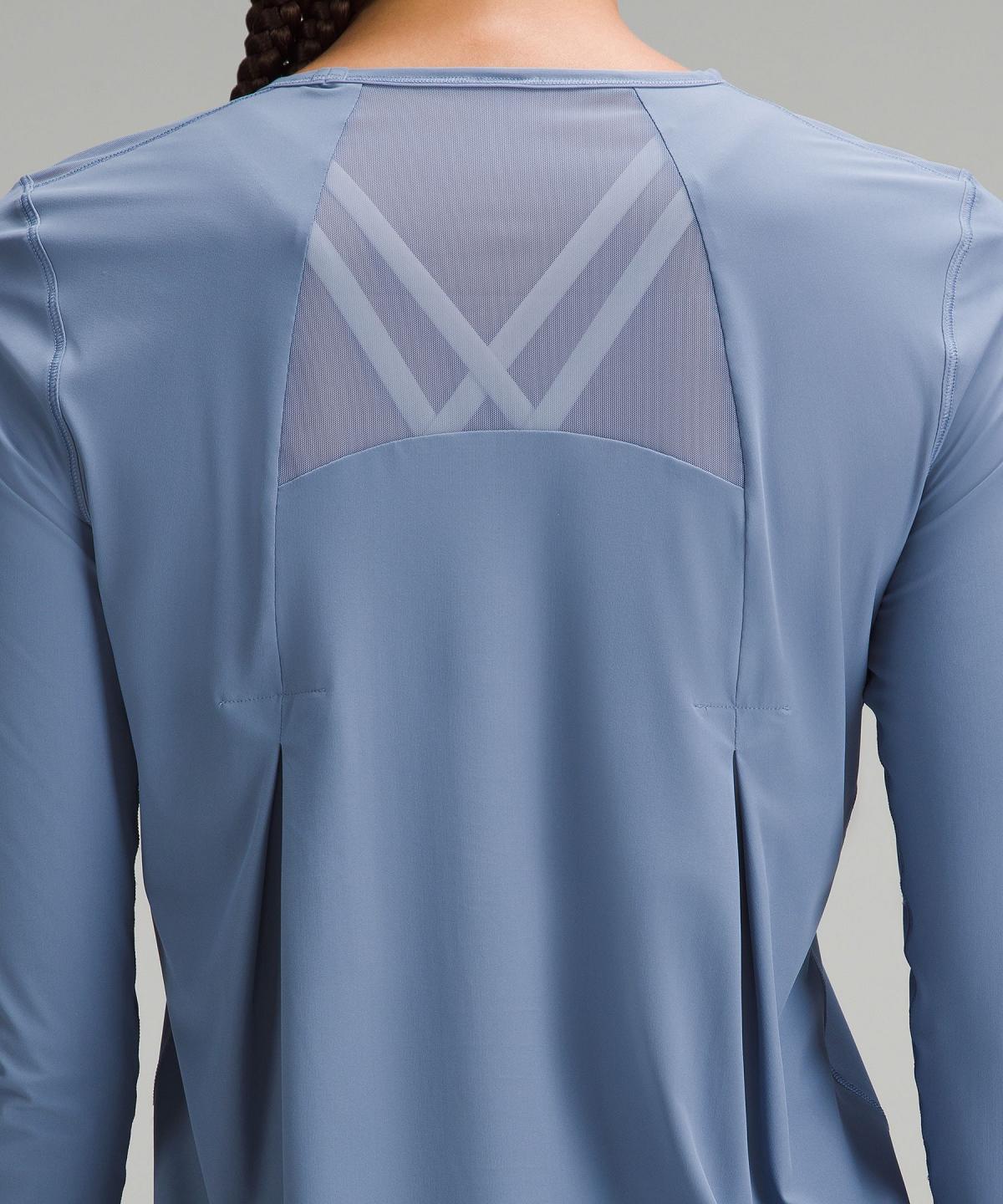 Camicia A Maniche Lunghe Donna Lululemon Sculpt Blu | IT_LuLu15711