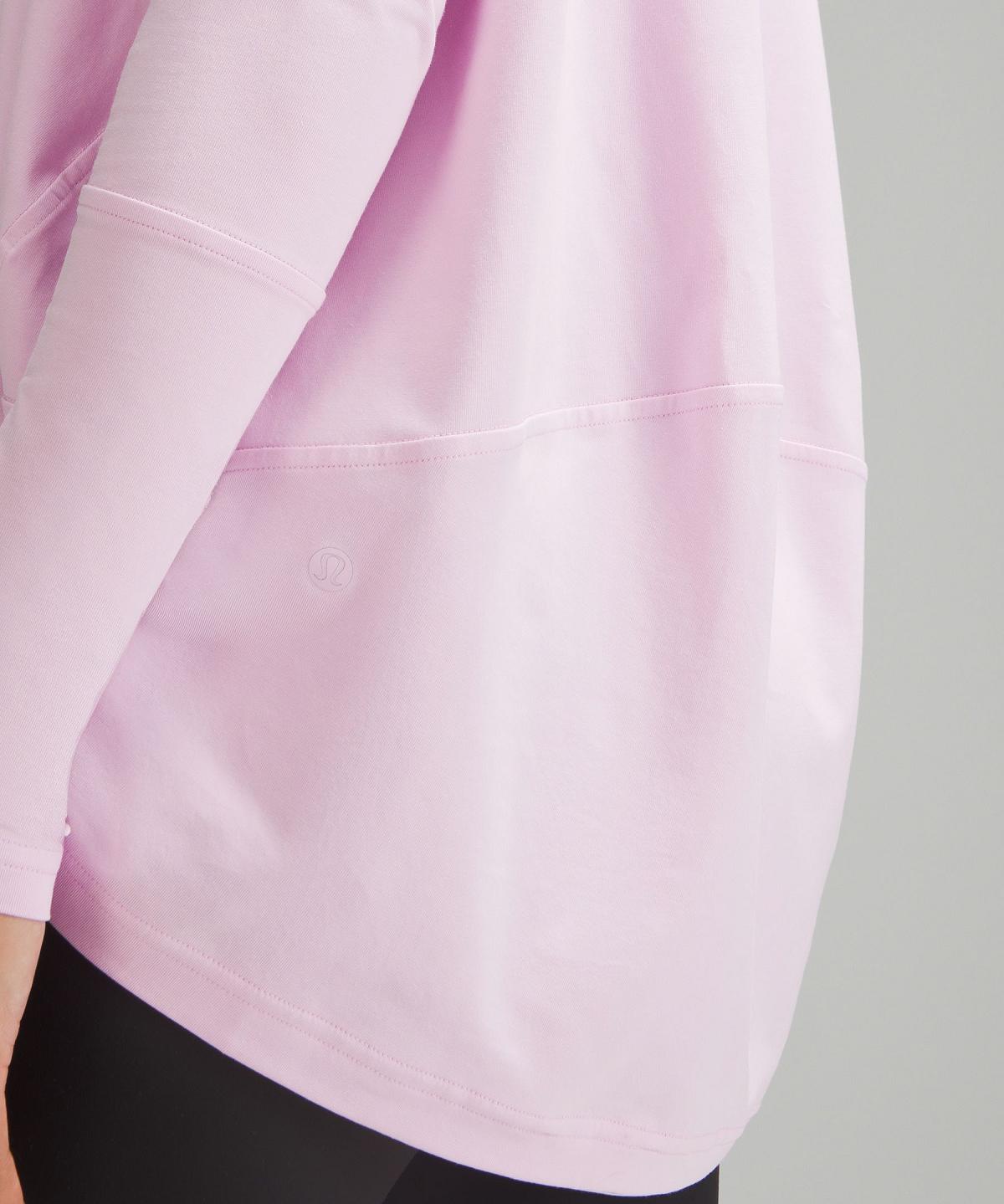 Camicia A Maniche Lunghe Donna Lululemon Back In Action V-Neck Rosa | IT_LuLu27941