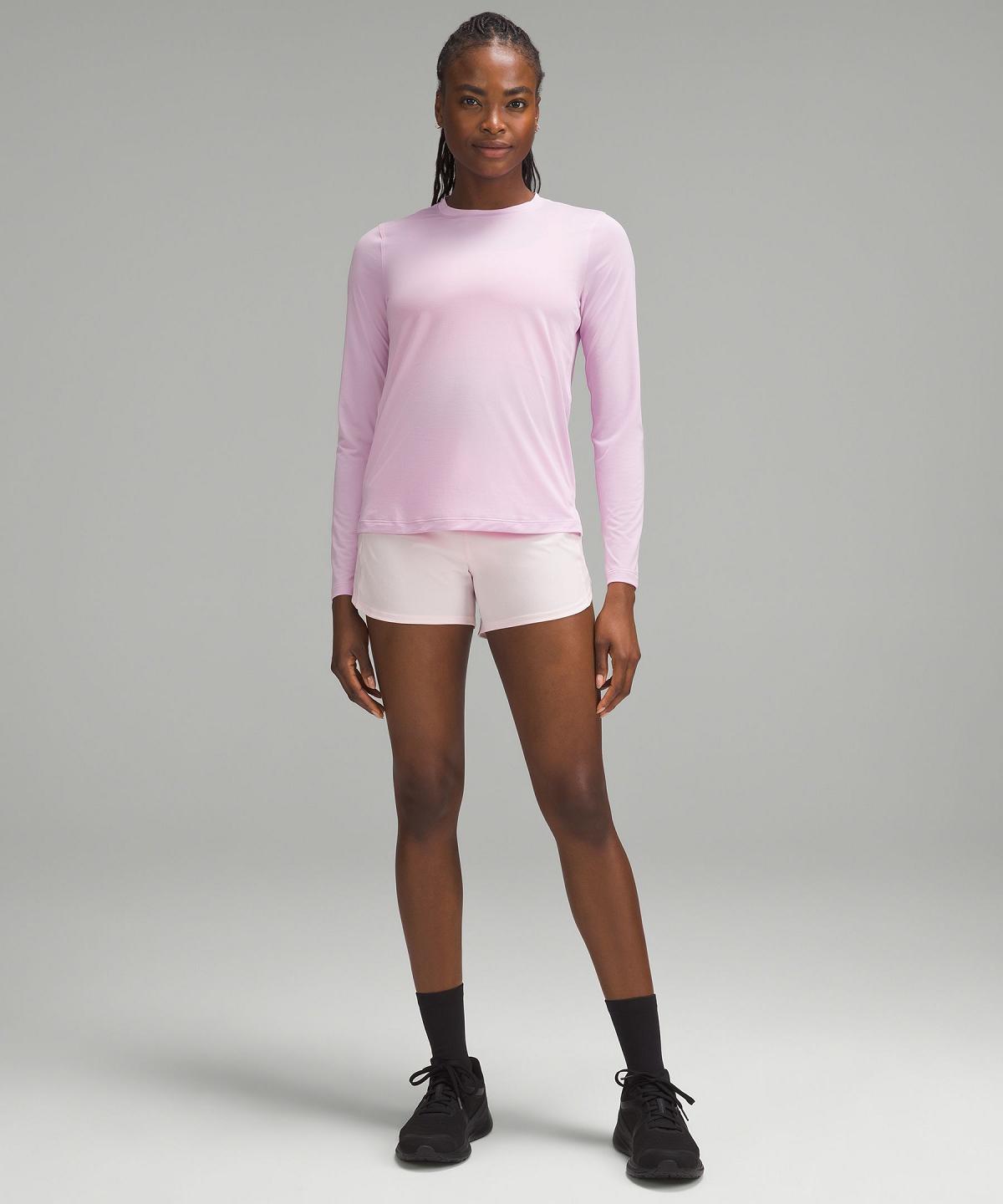 Camicia A Maniche Lunghe Donna Lululemon Ultralight Hip-Length Rosa | IT_LuLu15244