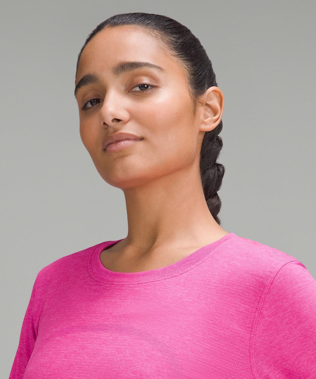 Camicia A Maniche Lunghe Donna Lululemon Swiftly Relaxed Rosa | IT_LuLu78582