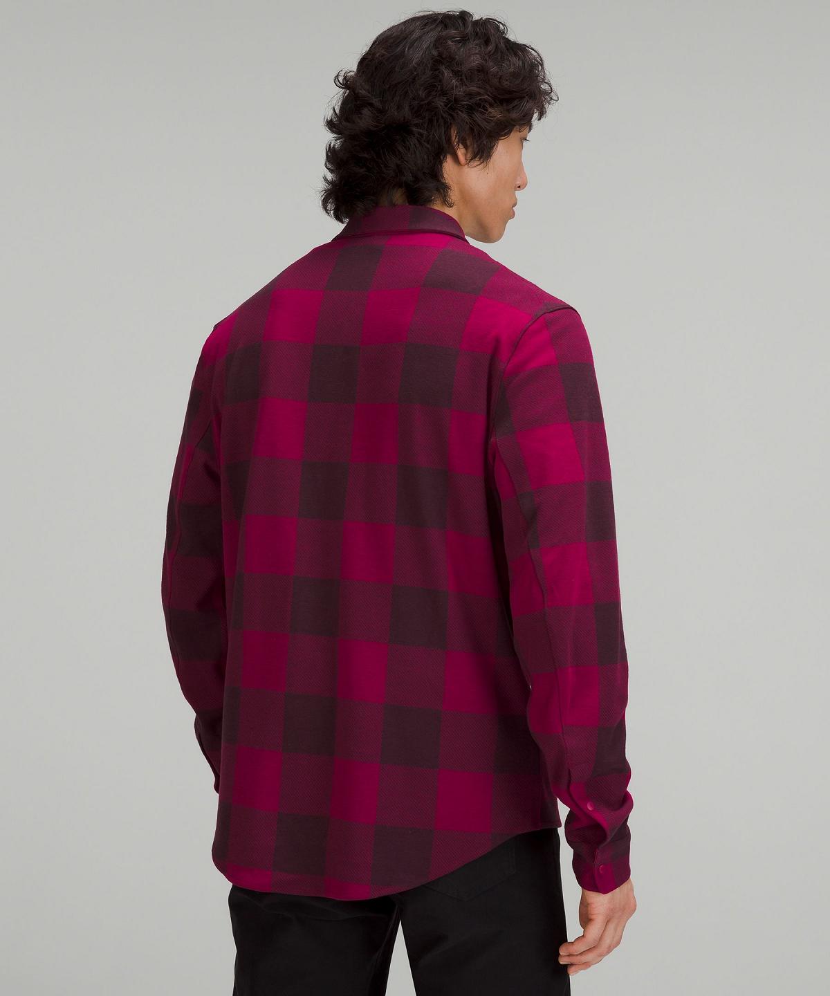 Camicia A Maniche Lunghe Uomo Lululemon Soft Knit Overshirt Bordeaux | IT_LuLu48272