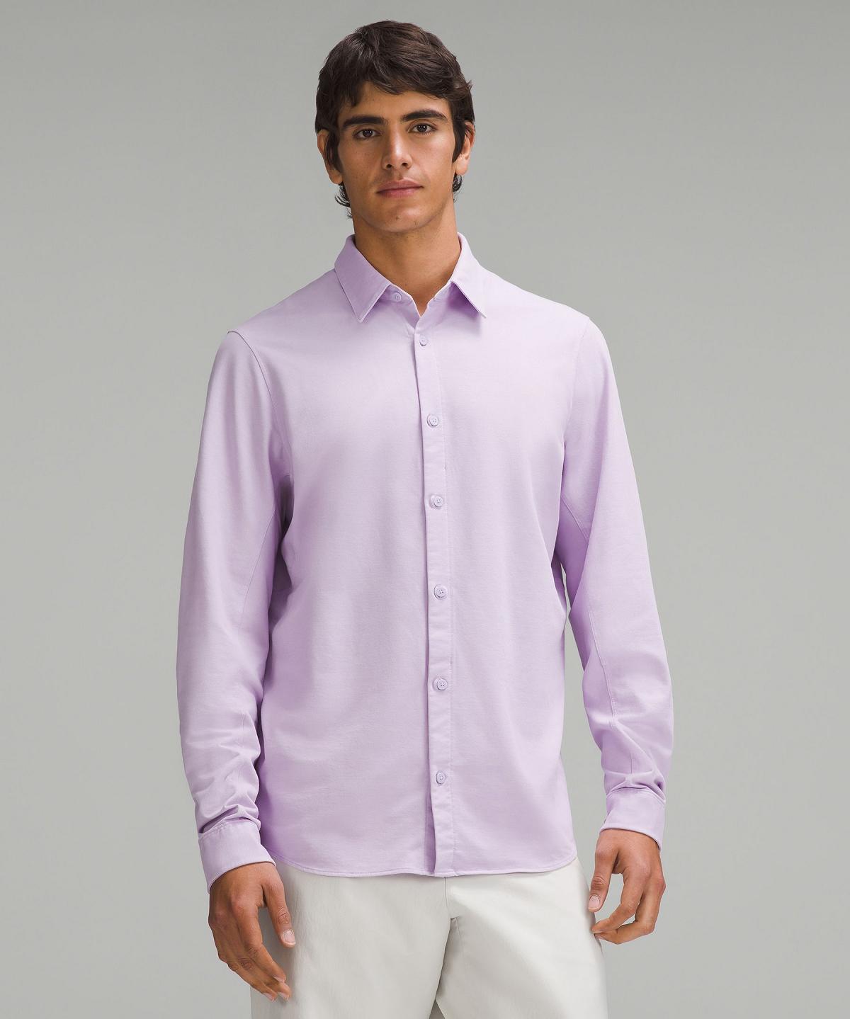 Camicie Con Bottoni Uomo Lululemon Commission Long-Sleeve Viola | IT_LuLu11382