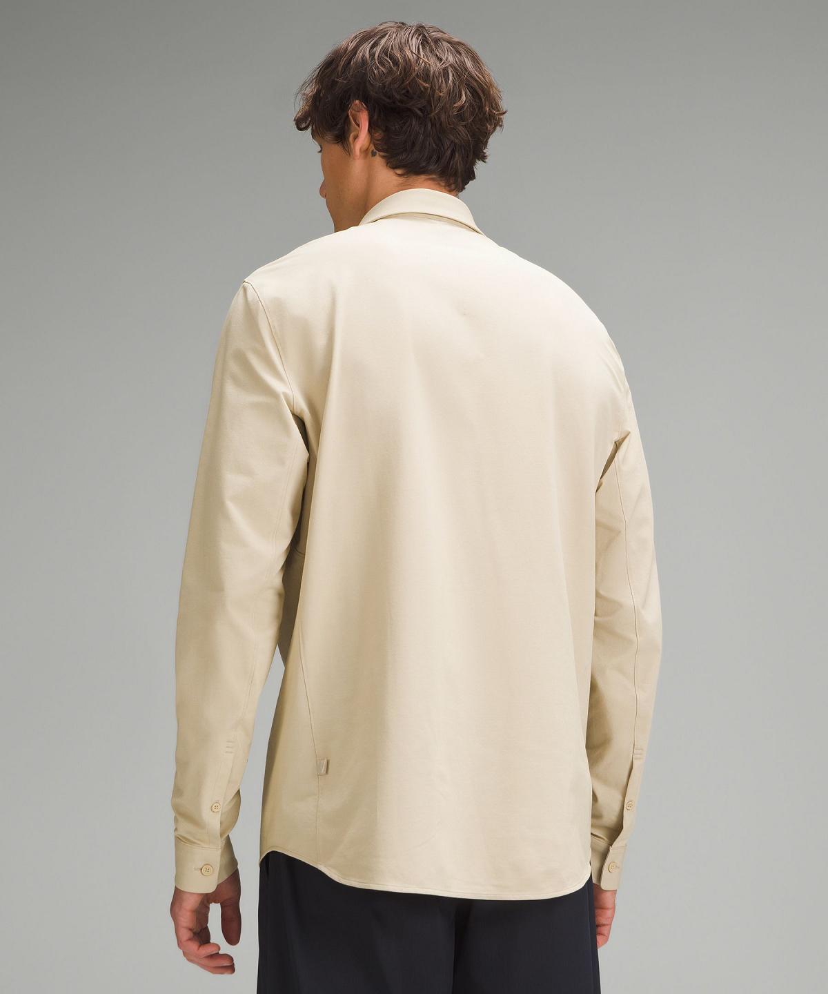 Camicie Con Bottoni Uomo Lululemon Commission Long-Sleeve Beige | IT_LuLu64286