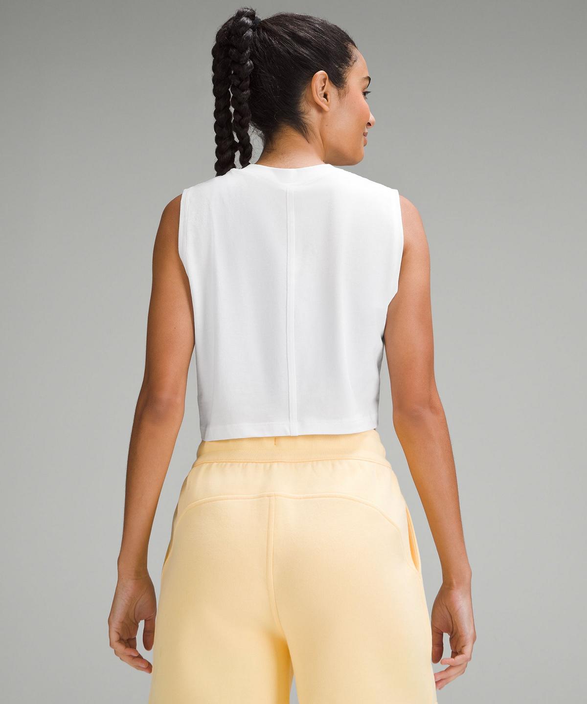 Camicie Donna Lululemon All Yours Cropped Bianche | IT_LuLu24244