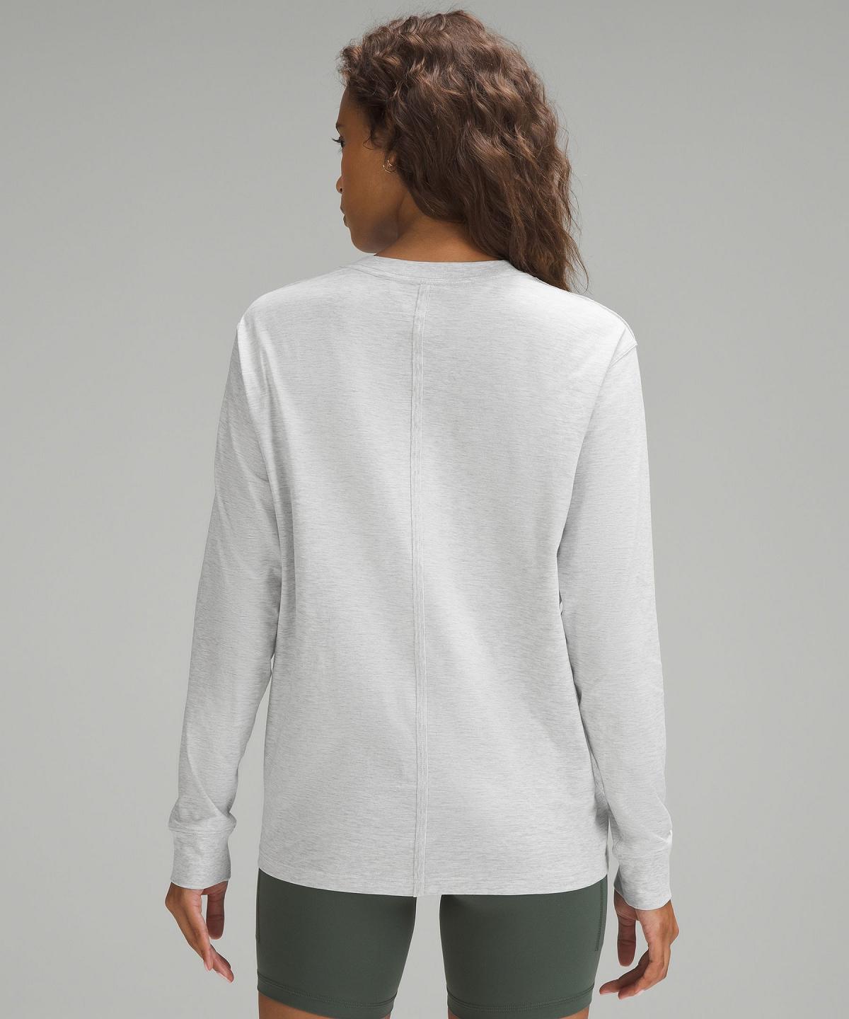 Camicie Donna Lululemon All Yours Long-Sleeve Grigie Chiaro | IT_LuLu65132