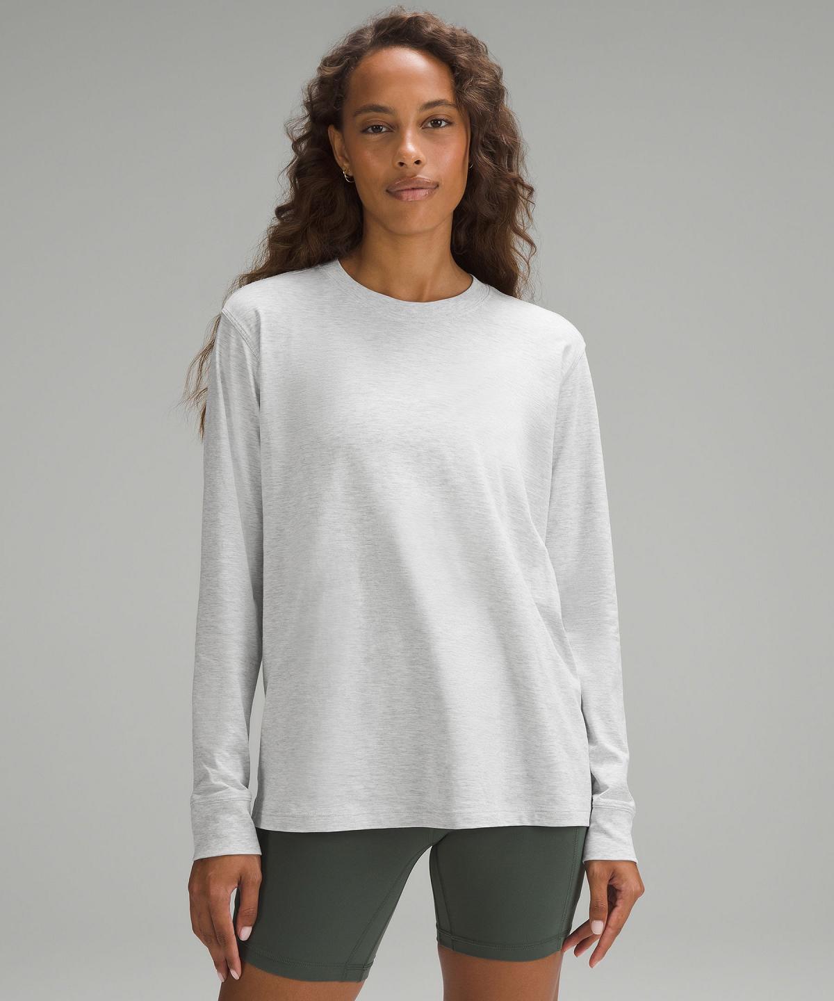 Camicie Donna Lululemon All Yours Long-Sleeve Grigie Chiaro | IT_LuLu65132