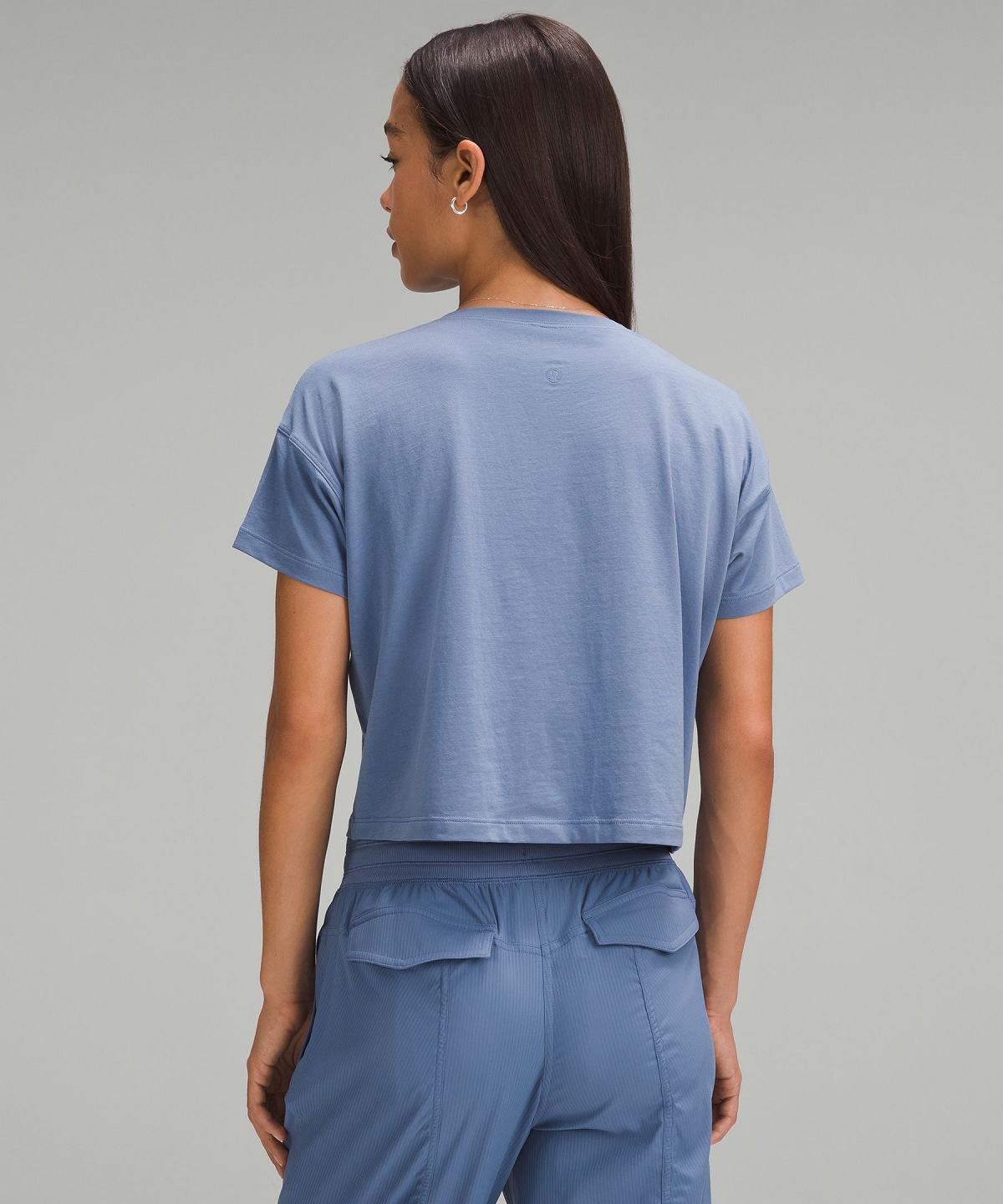 Camicie Donna Lululemon Cates T-Shirt Blu | IT_LuLu28650