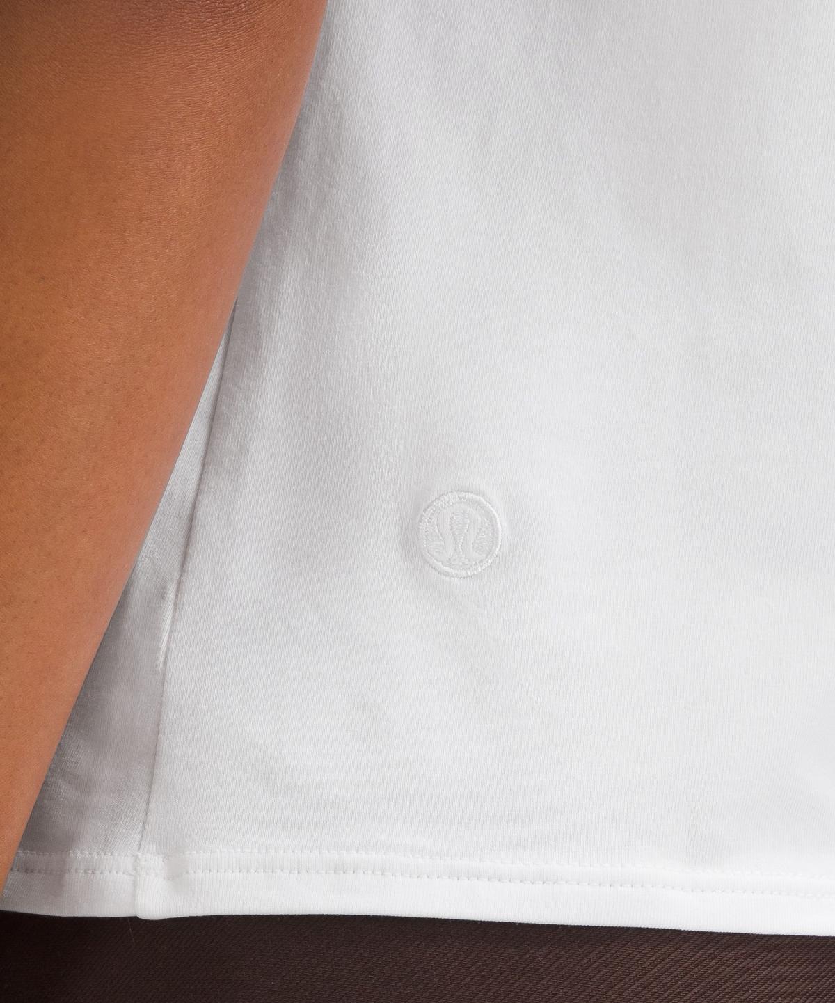 Camicie Donna Lululemon Cotton Shoulder-Twist T-Shirt Bianche | IT_LuLu79101