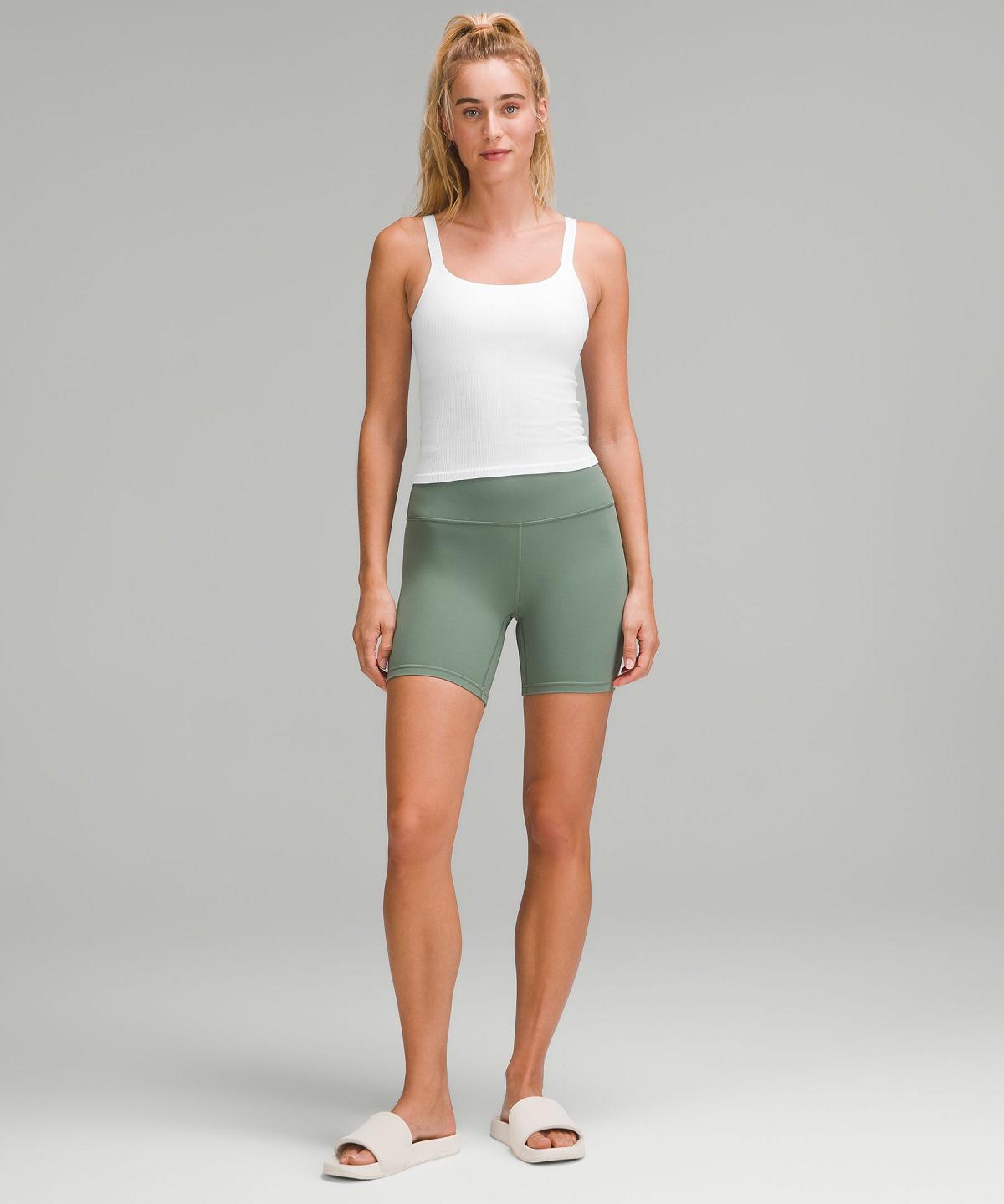 Camicie Donna Lululemon Ebb to Street Scoop-Neck Cropped Bianche | IT_LuLu86385