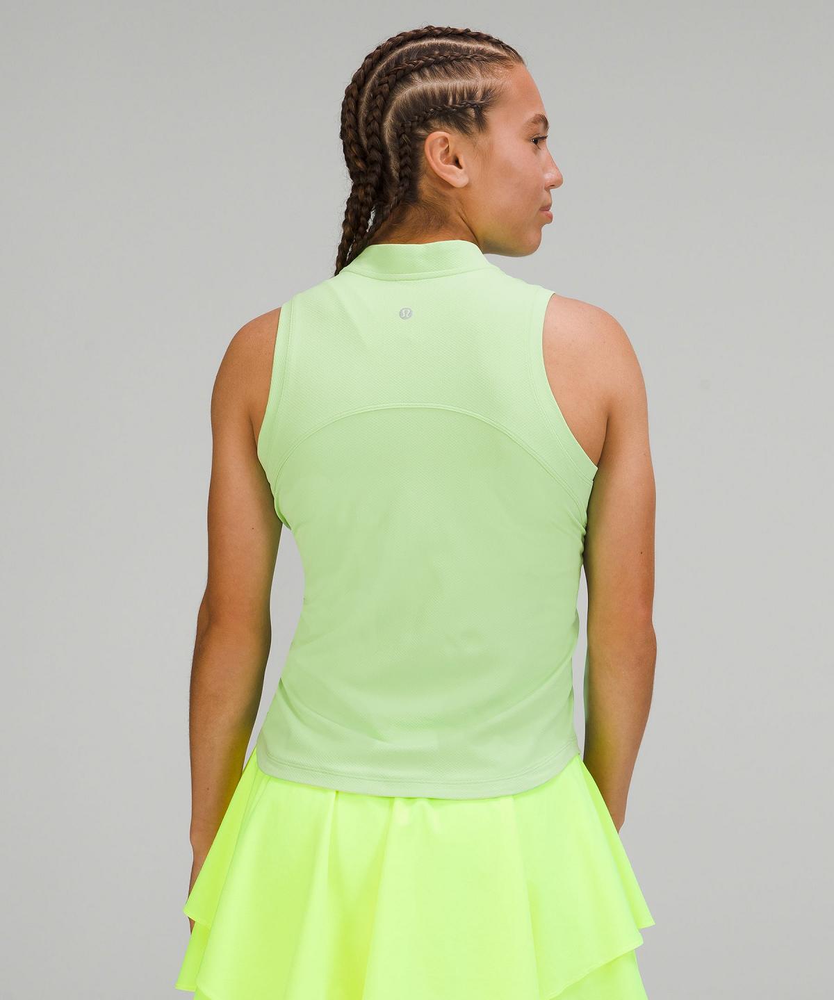 Camicie Donna Lululemon Front-Zip Mockneck Tennis Verdi Corallo | IT_LuLu52974