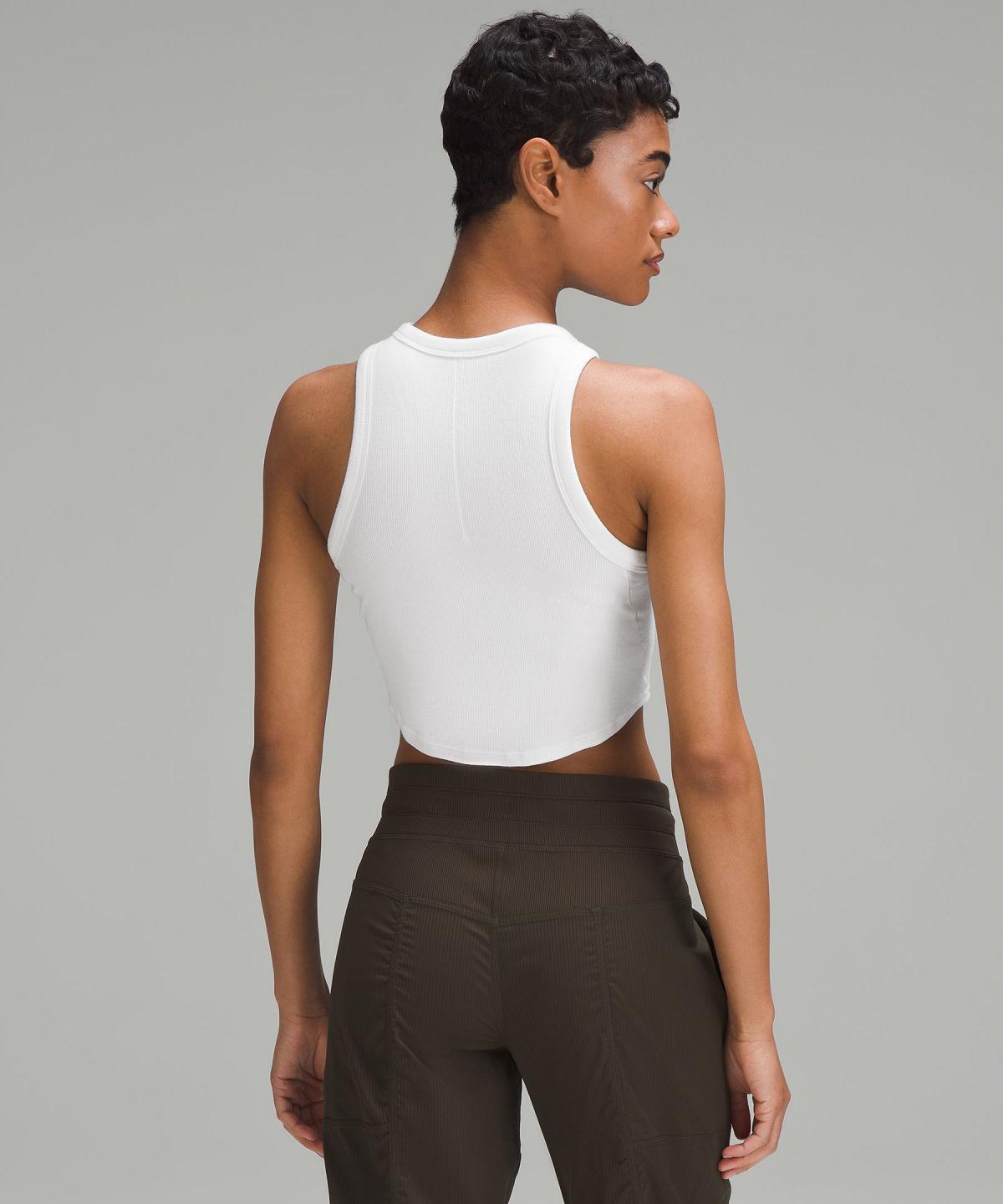 Camicie Donna Lululemon Hold Tight Cropped Bianche | IT_LuLu23296