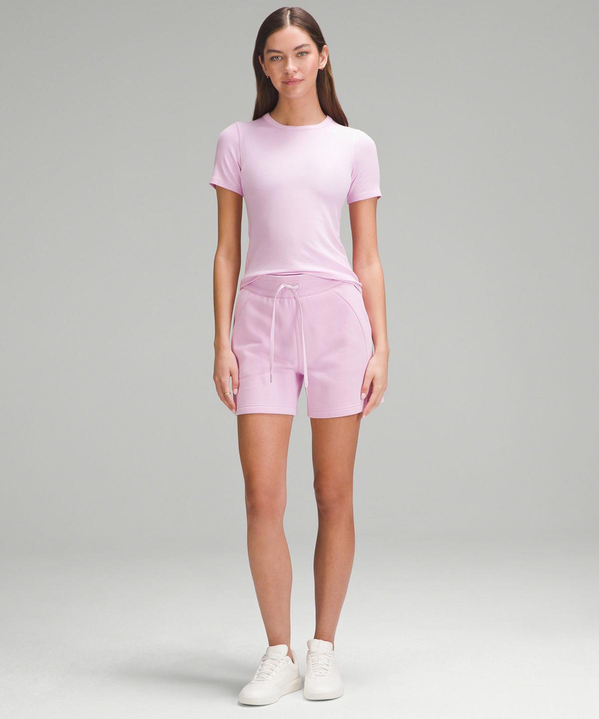 Camicie Donna Lululemon Hold Tight Short-Sleeve Rosa | IT_LuLu67488