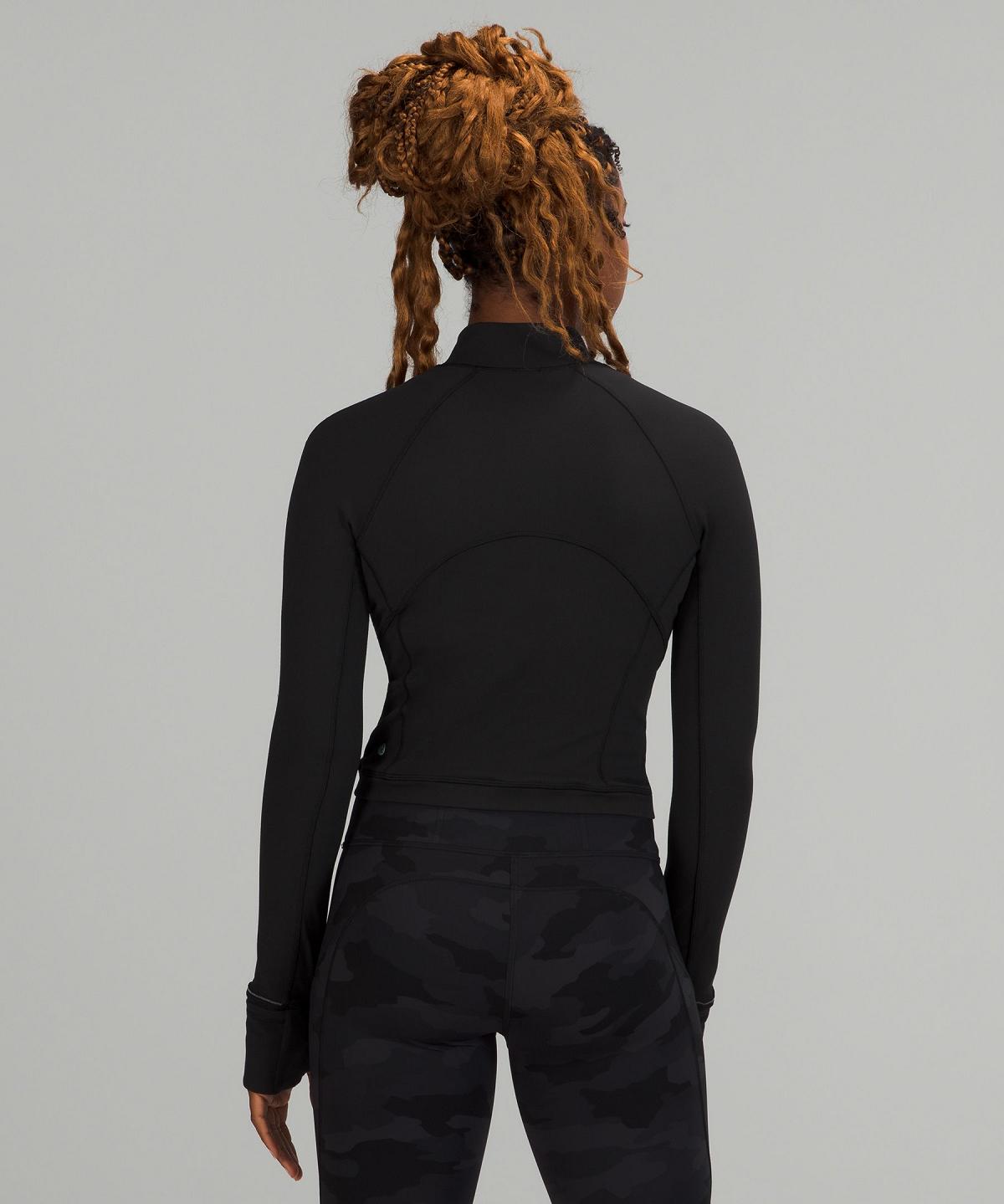 Camicie Donna Lululemon It's Rulu Cropped Half Zip Nere | IT_LuLu36110