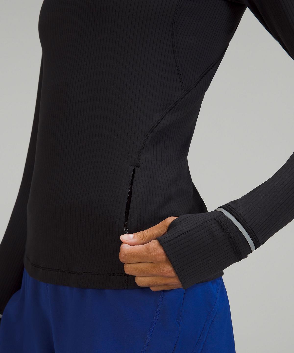 Camicie Donna Lululemon It's Rulu Ribbed Long-Sleeve Nere | IT_LuLu35932