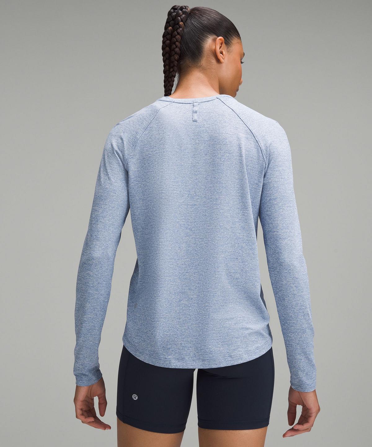 Camicie Donna Lululemon License to Train Classic-Fit Long-Sleeve Blu | IT_LuLu56694