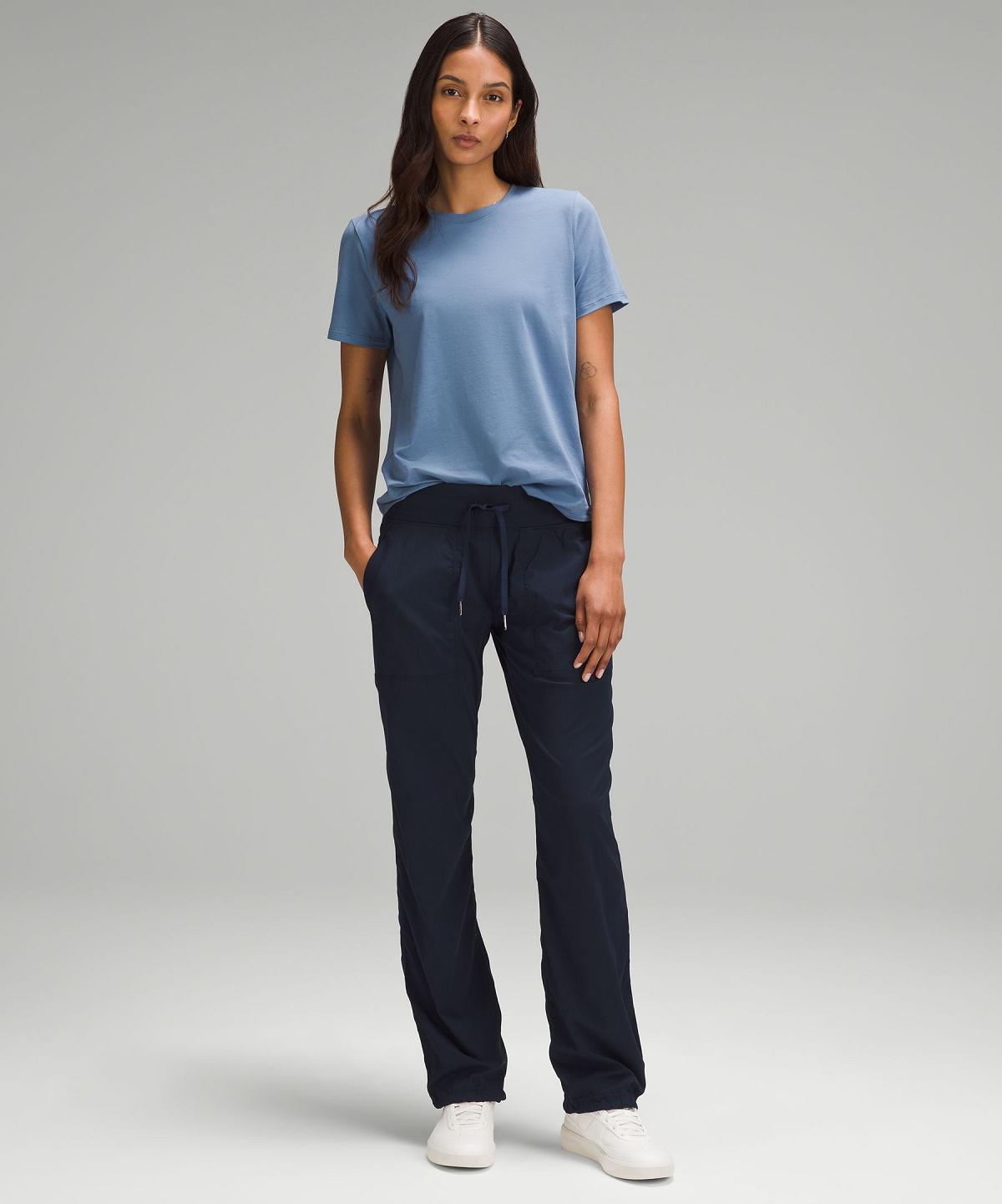 Camicie Donna Lululemon Love Curved-Hem Crewneck T-Shirt Blu | IT_LuLu13938