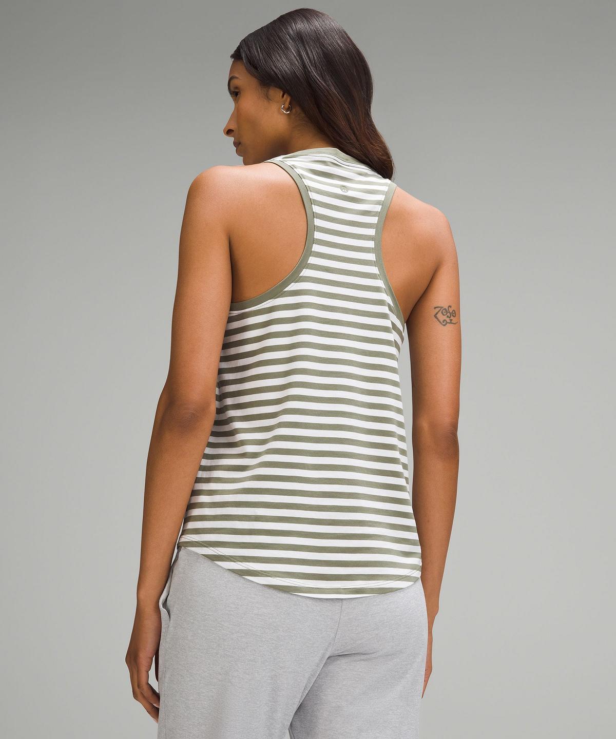 Camicie Donna Lululemon Love Strisce Verdi Bianche | IT_LuLu44011