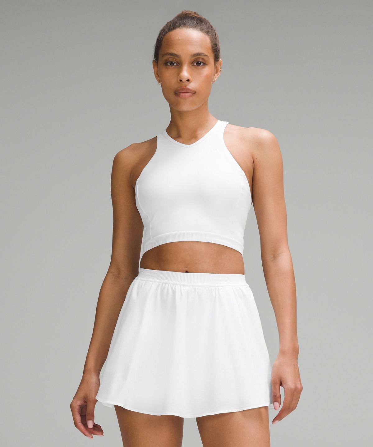 Camicie Donna Lululemon Narrow Hem Cropped Tennis Bianche | IT_LuLu36999