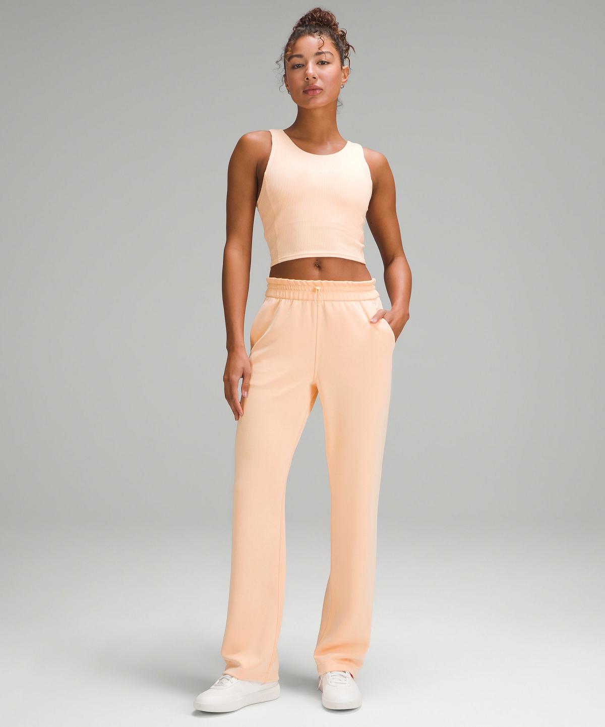 Camicie Donna Lululemon Ribbed Softstreme Cropped Corallo | IT_LuLu43382