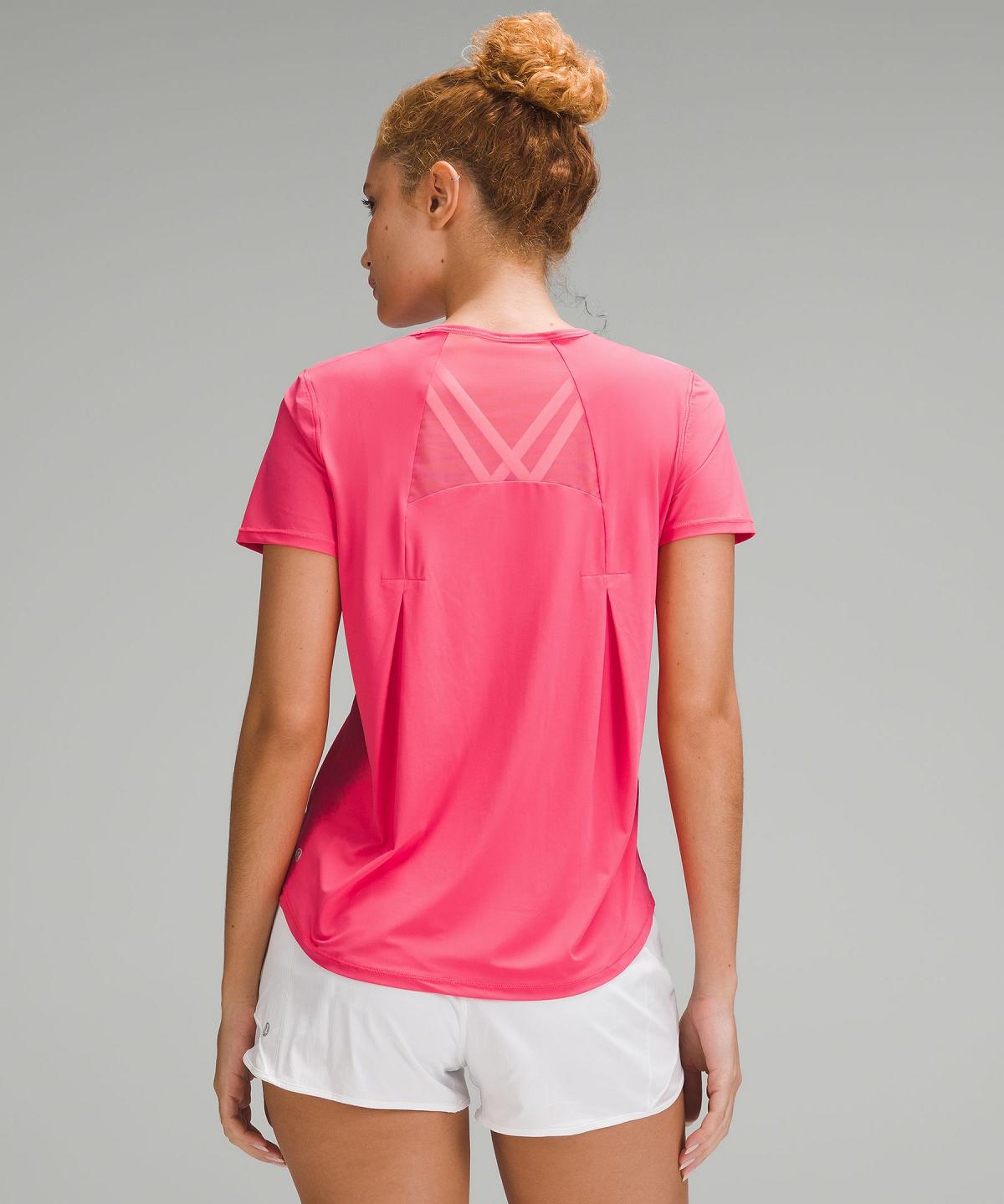 Camicie Donna Lululemon Sculpt Short-Sleeve Rosa | IT_LuLu35135