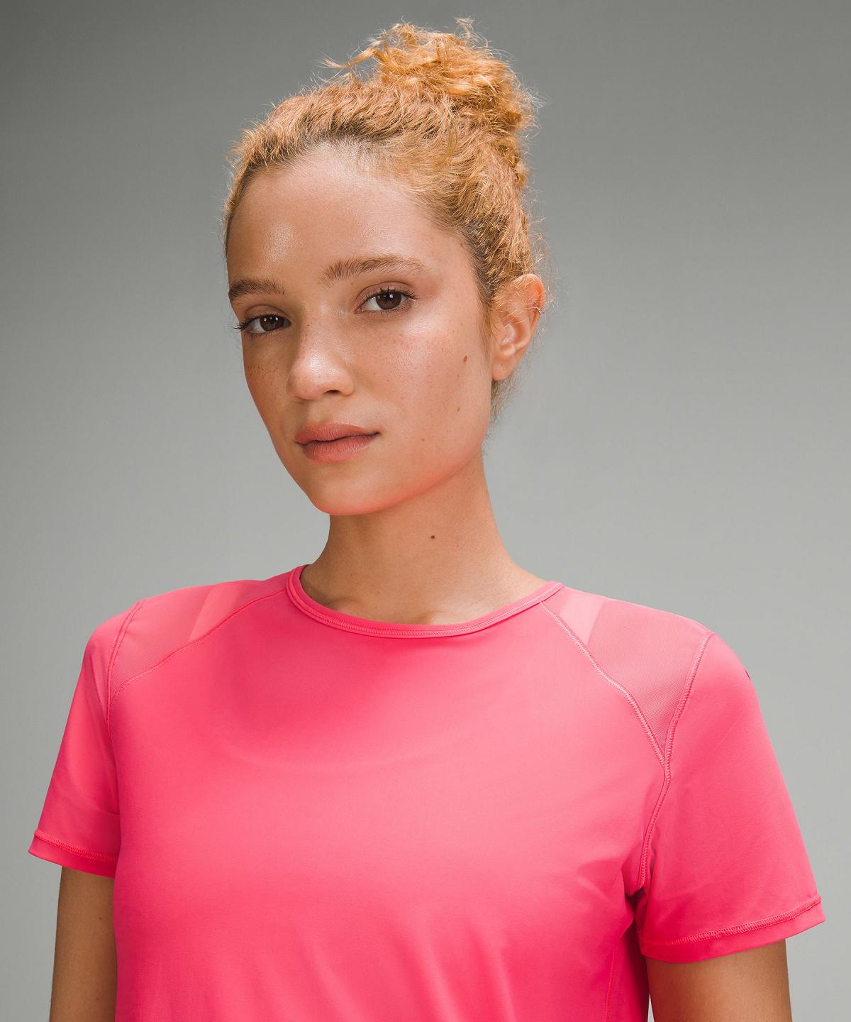 Camicie Donna Lululemon Sculpt Short-Sleeve Rosa | IT_LuLu35135