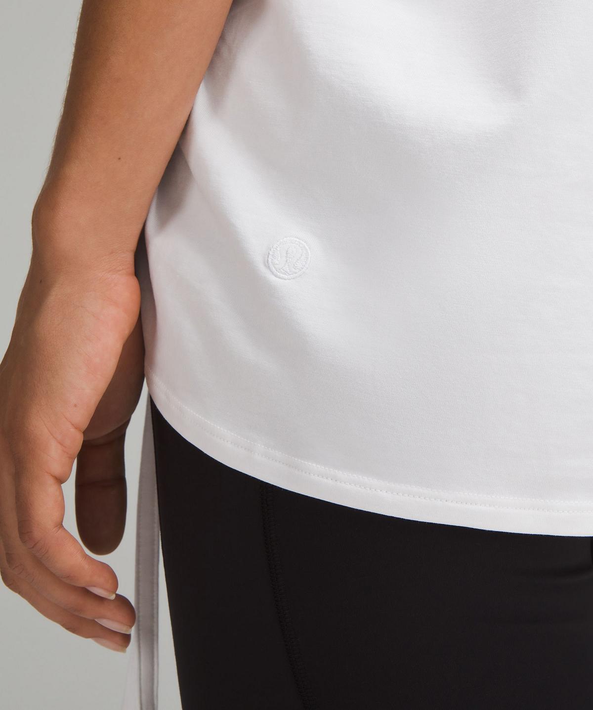 Camicie Donna Lululemon Side-Cinch Cotton T-Shirt Bianche | IT_LuLu64186