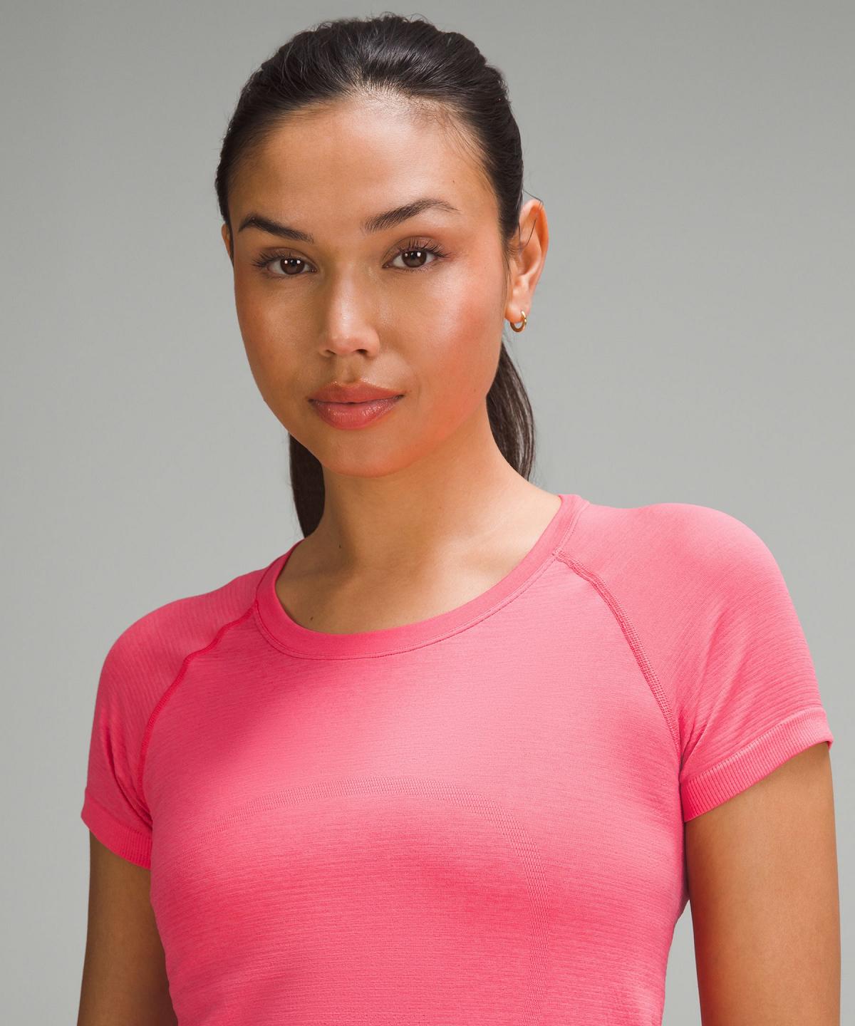 Camicie Donna Lululemon Swiftly Tech Short-Sleeve 2.0 Rosa | IT_LuLu36885