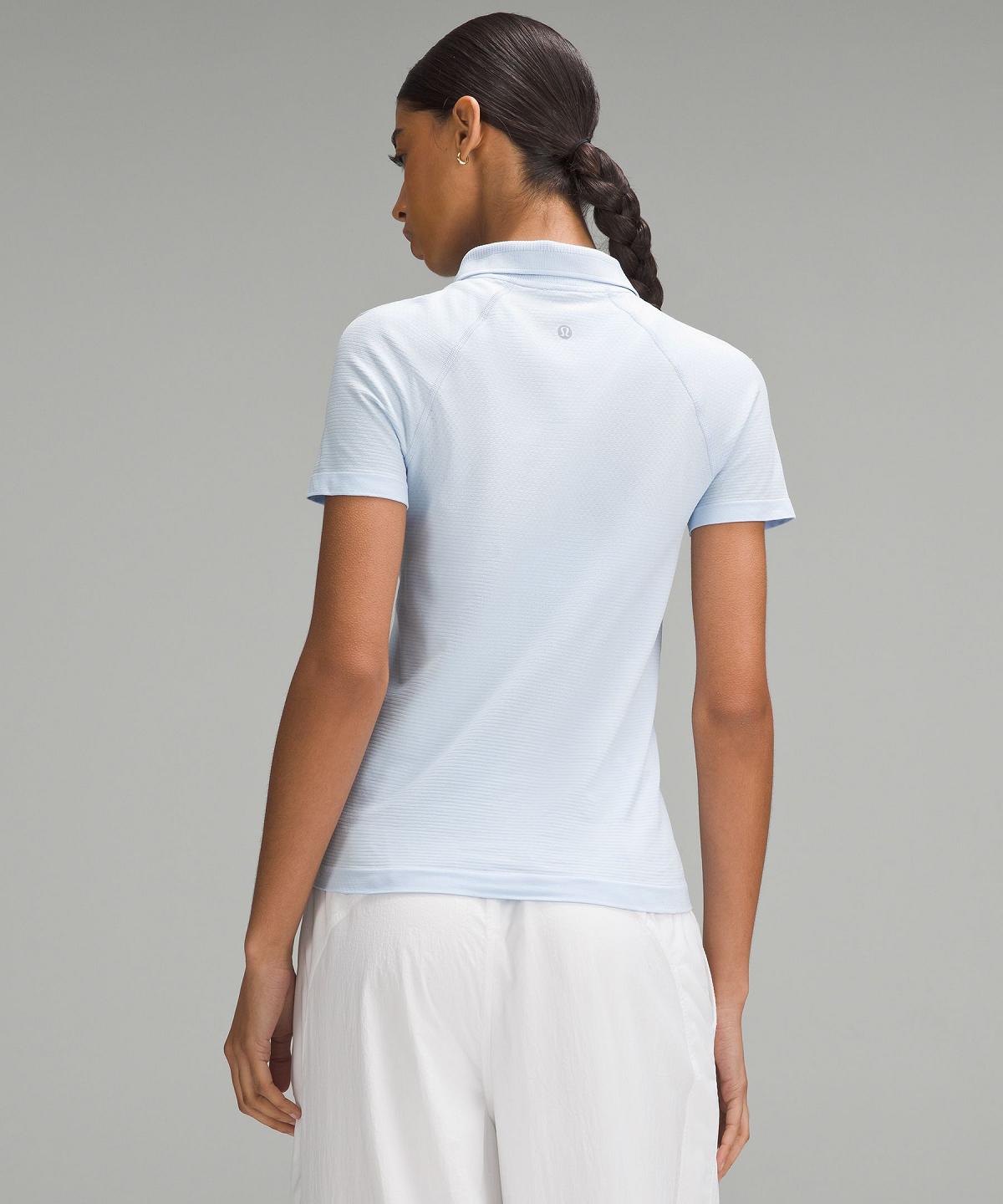 Camicie Donna Lululemon Swiftly Tech Short-Sleeve Polo Blu | IT_LuLu91700