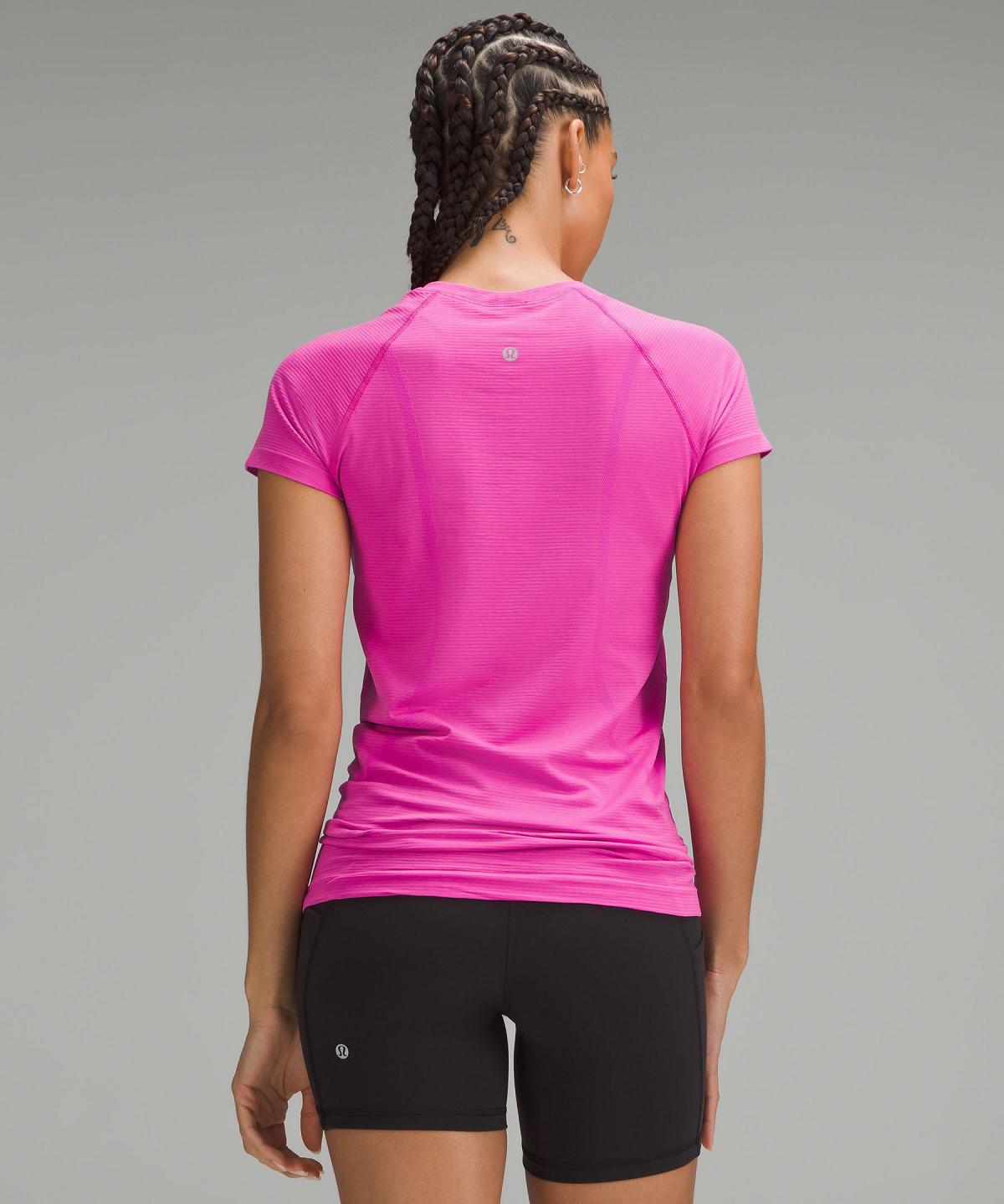 Camicie Donna Lululemon Swiftly Tech Short-Sleeve 2.0 Rosa | IT_LuLu83141