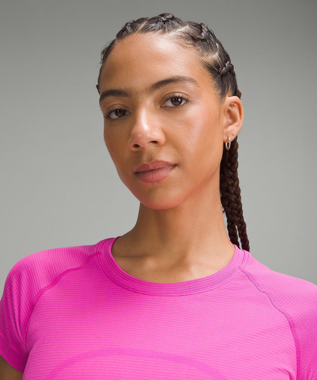 Camicie Donna Lululemon Swiftly Tech Short-Sleeve 2.0 Rosa | IT_LuLu83141