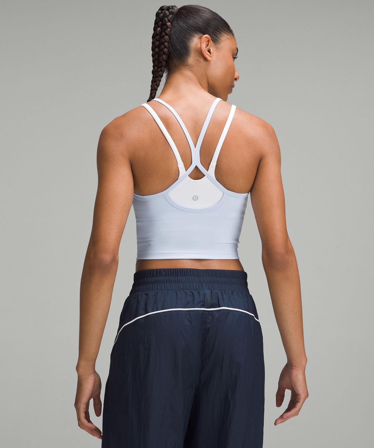 Camicie Donna Lululemon Wunder Train High-Neck Cross-Back Blu | IT_LuLu12097