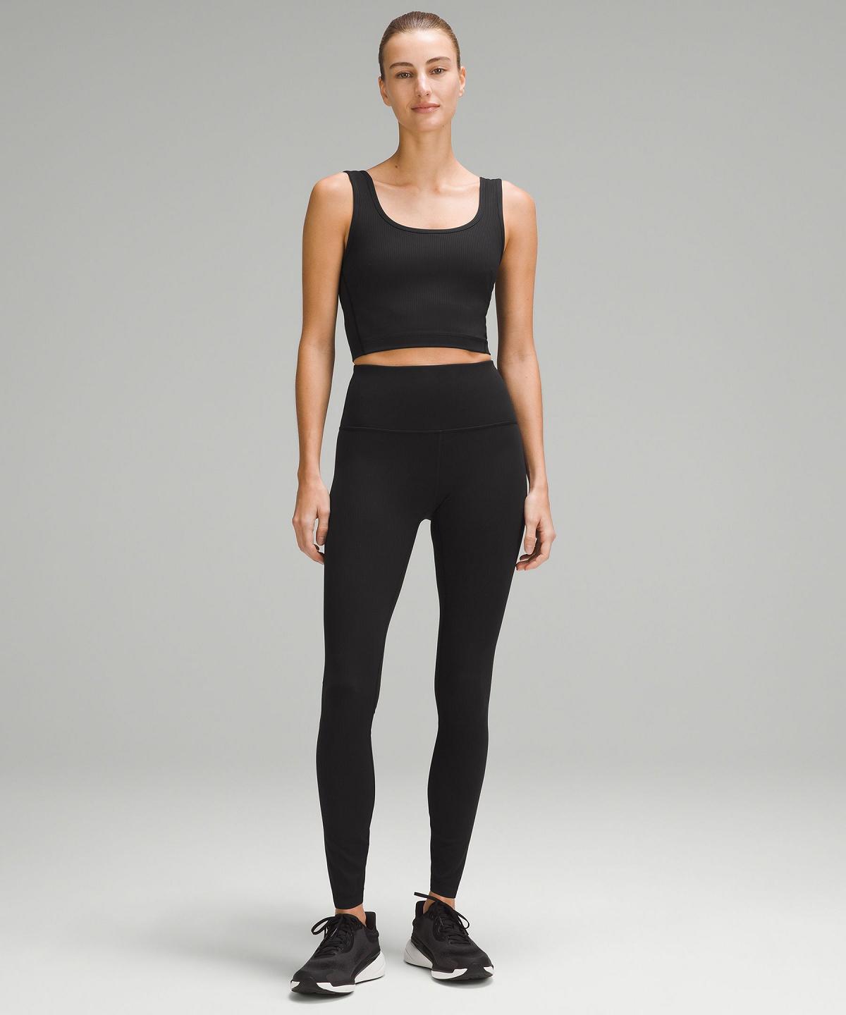 Camicie Donna Lululemon Wunder Train Scoop-Neck Ribbed Nere | IT_LuLu46125