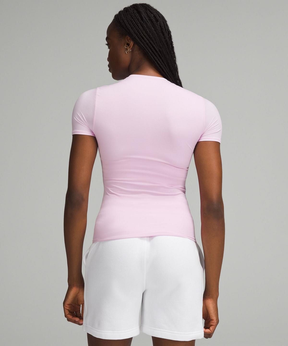 Camicie Donna Lululemon Wundermost Ultra-Soft Nulu Hip-Length Crewneck Short-Sleeve Viola | IT_LuLu49320