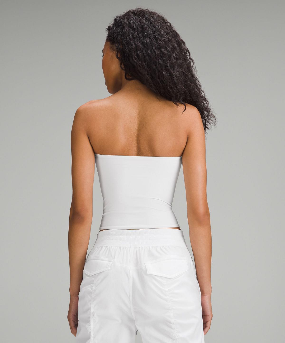 Camicie Donna Lululemon Wundermost Ultra-Soft Nulu Tube Top Bianche | IT_LuLu85555